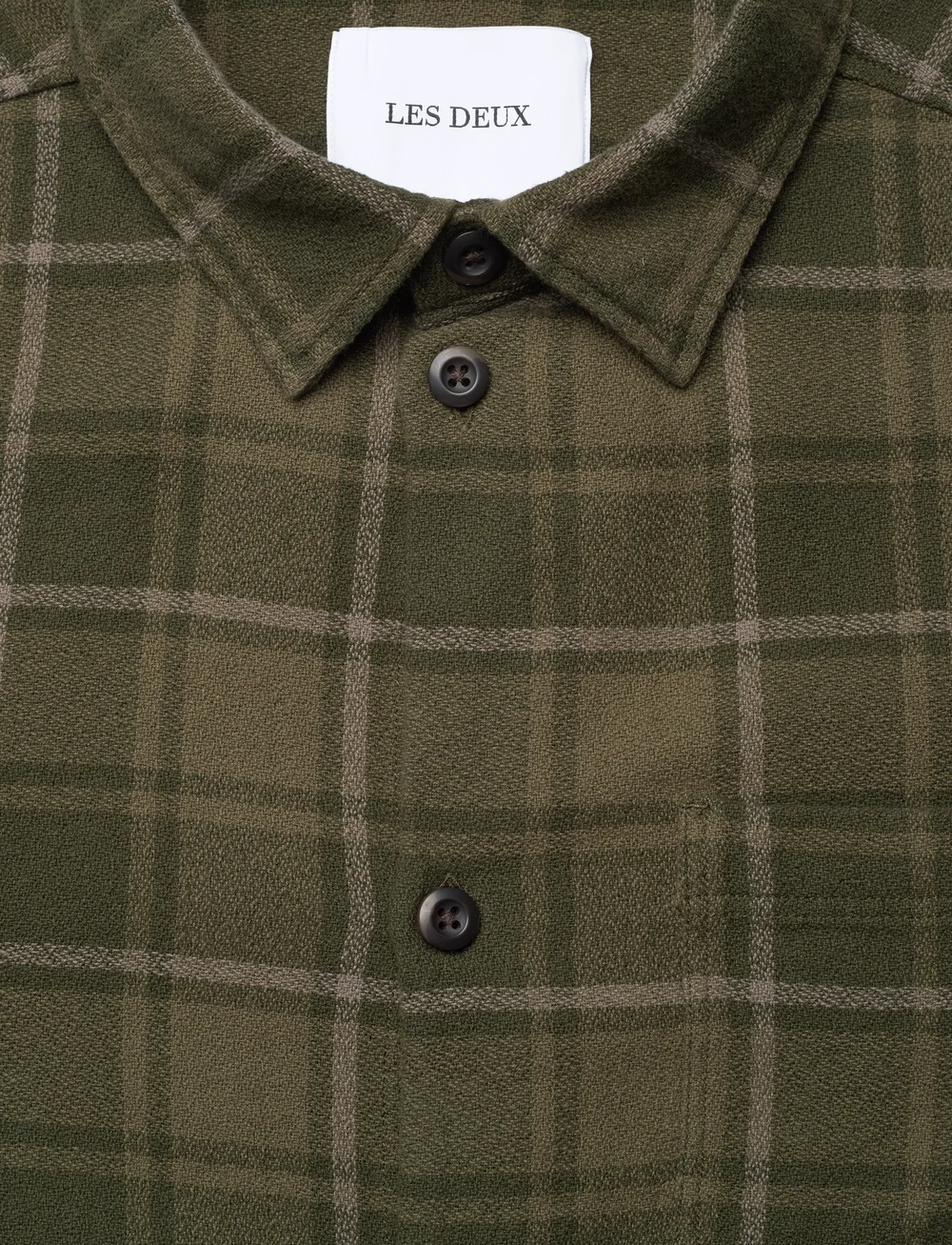 Les Deux - Kash Check Shirt - chemises à carreaux - olive night/forest green - 2