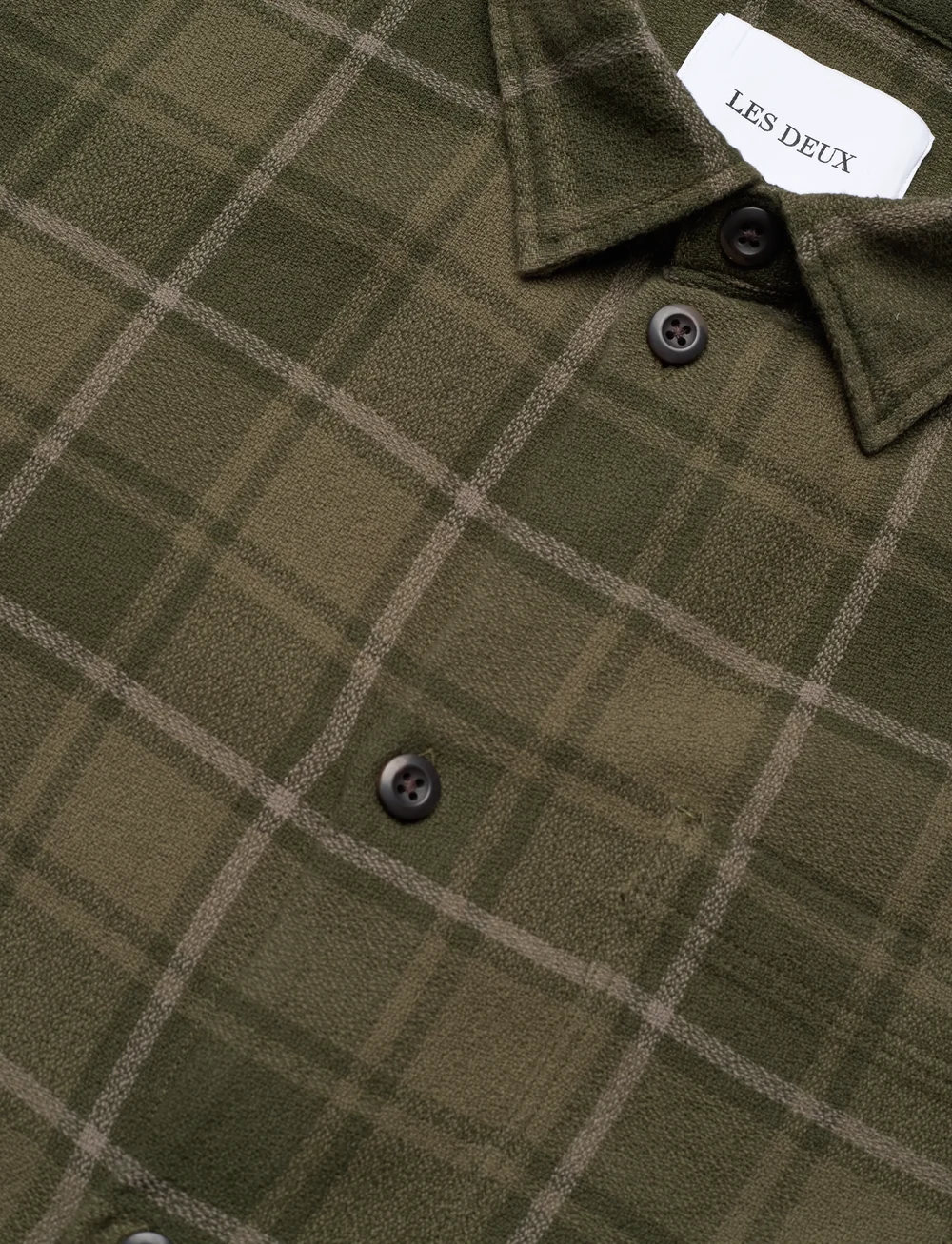 Les Deux - Kash Check Shirt - chemises à carreaux - olive night/forest green - 3