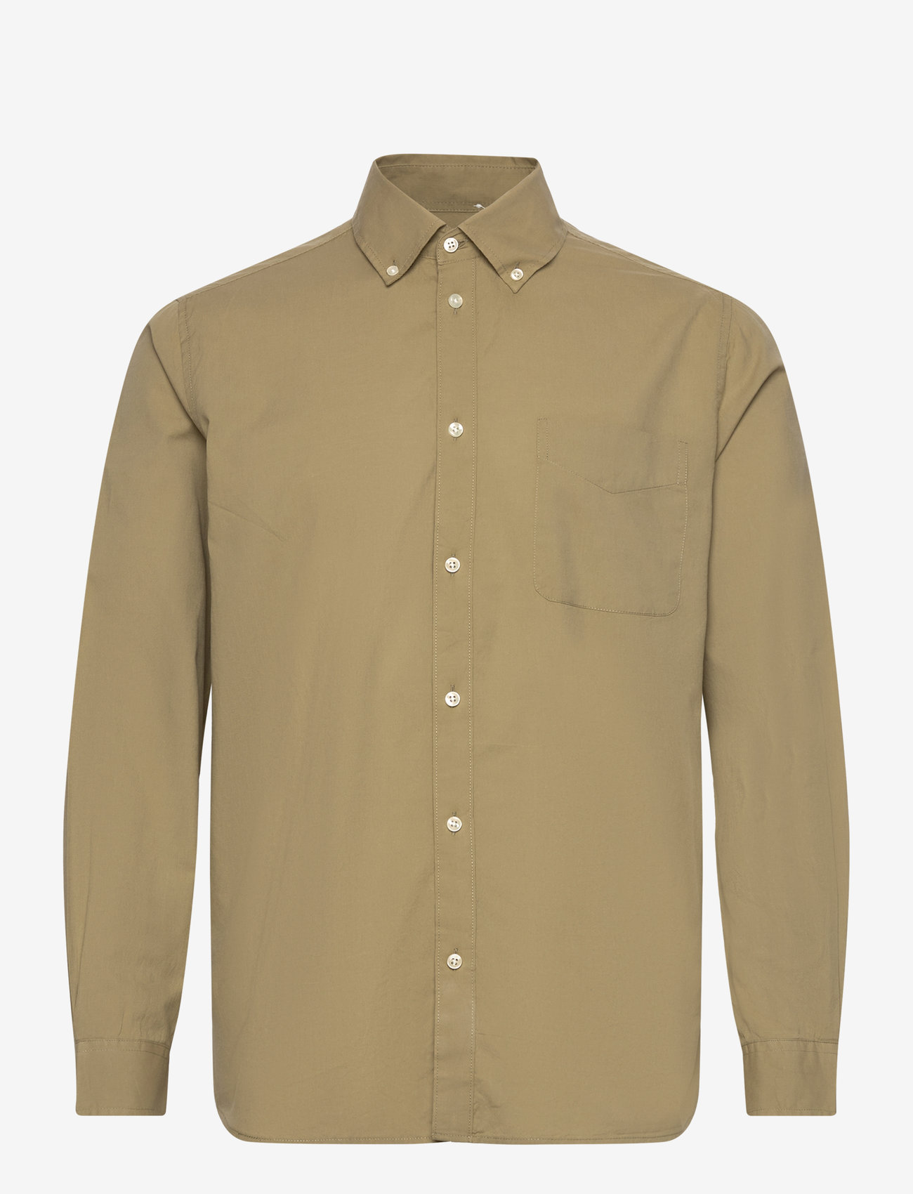 Les Deux - Kent Light Oxford Shirt - surplus green - 0
