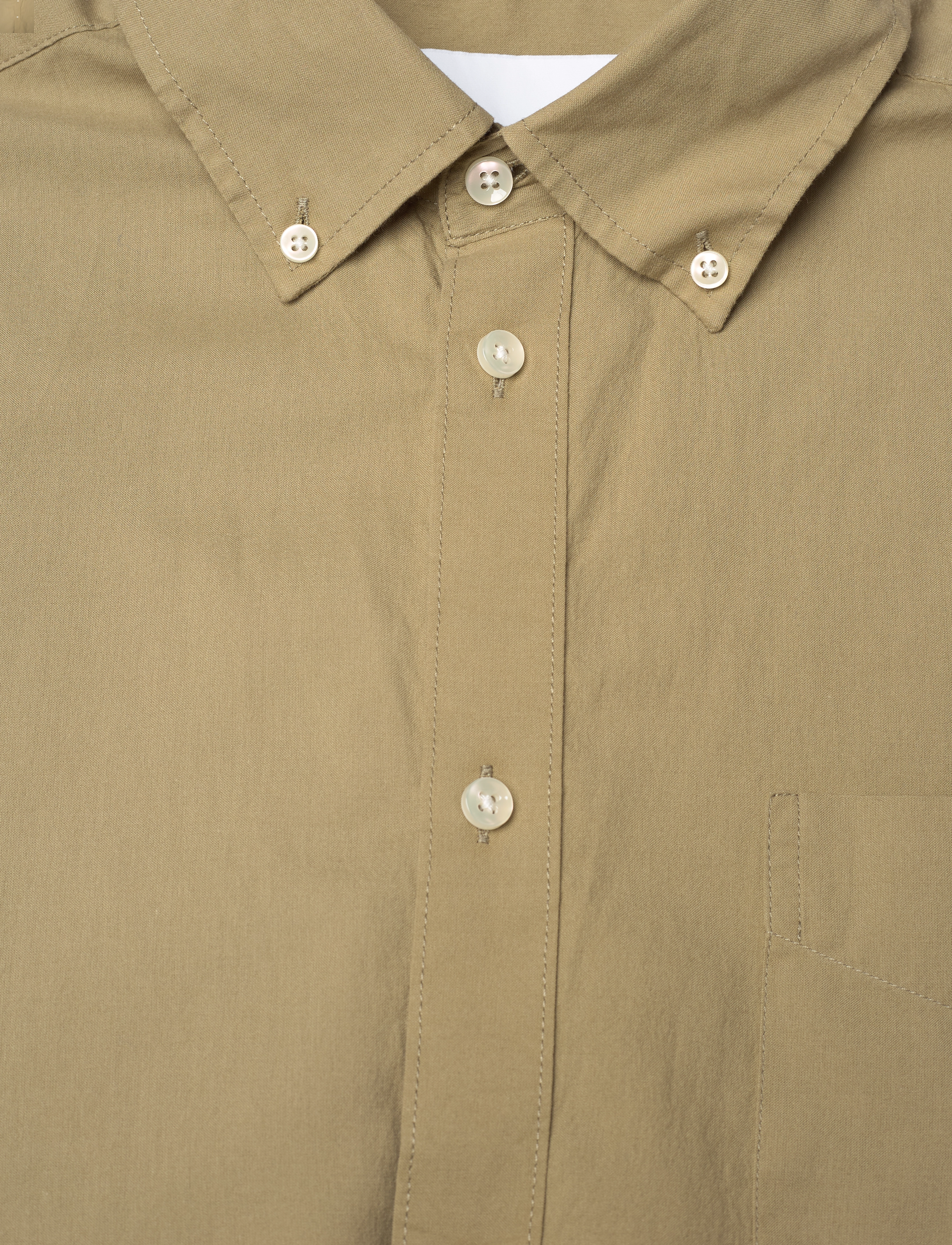 Les Deux - Kent Light Oxford Shirt - surplus green - 3