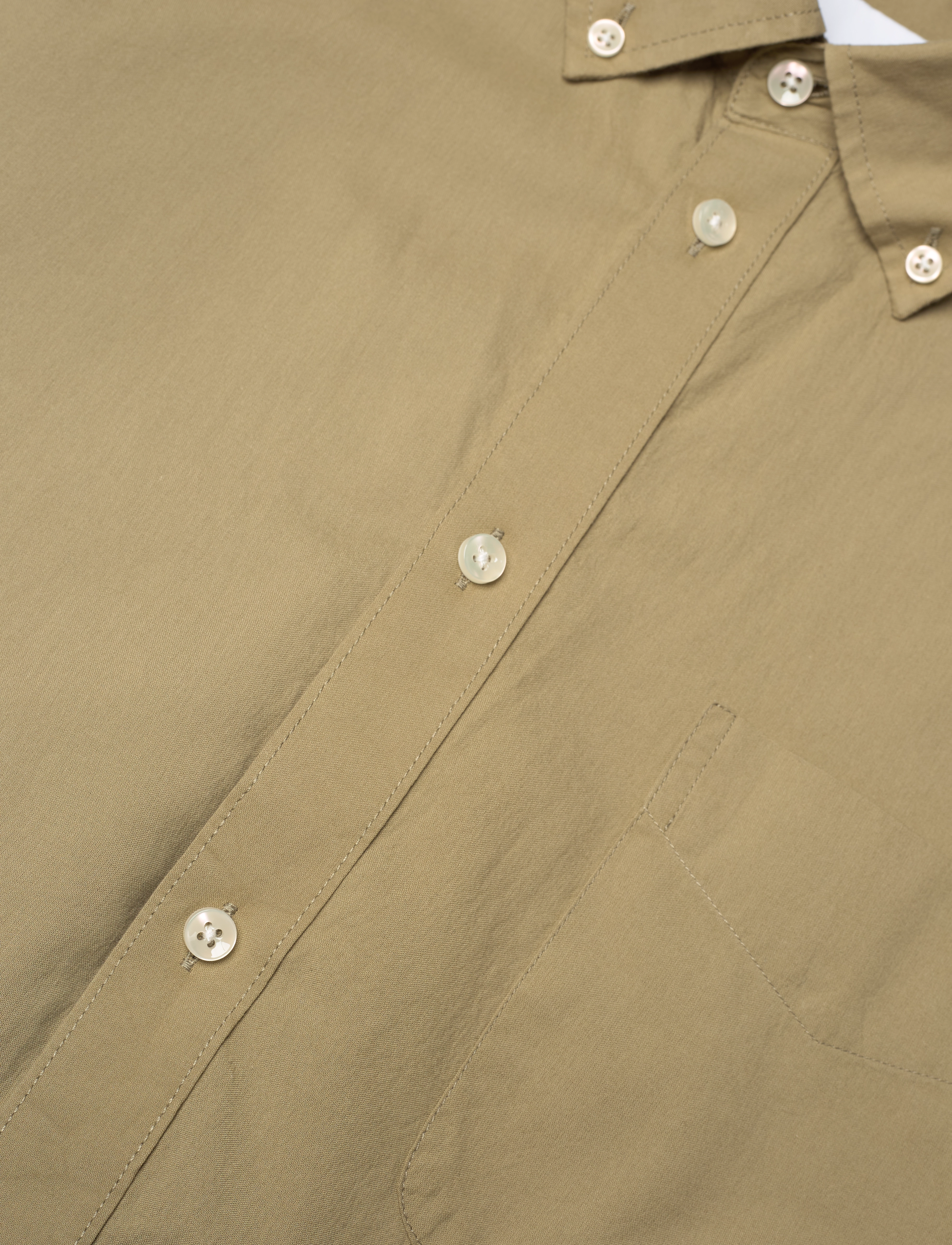 Les Deux - Kent Light Oxford Shirt - surplus green - 2