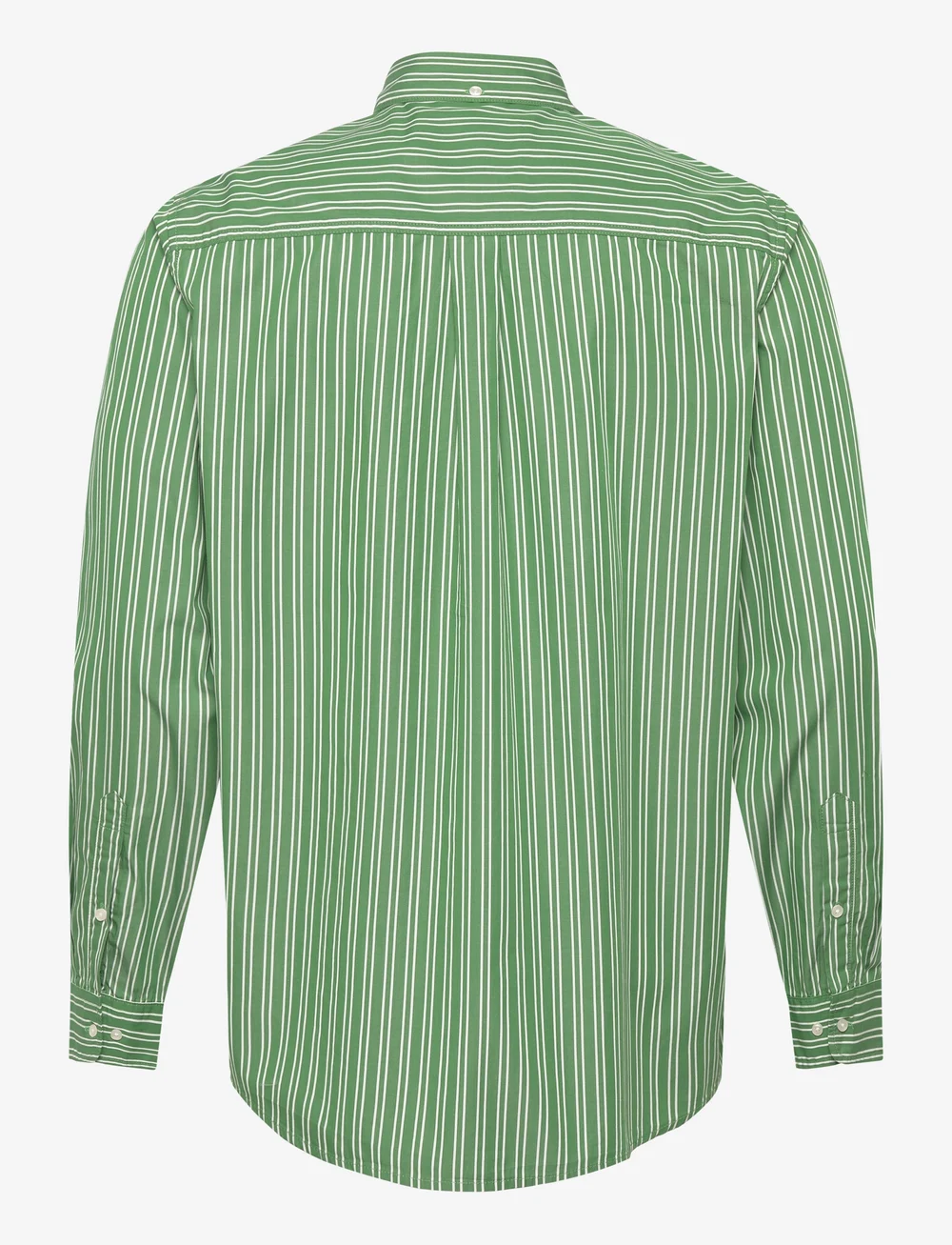 Les Deux - Kent Poplin Shirt - röndóttar skyrtur - light ivory/vintage green - 1