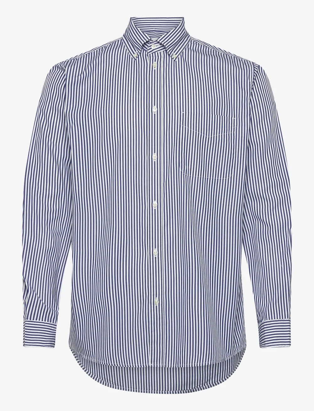 Les Deux - Kent Poplin Shirt - randiga skjortor - white/surf blue - 0