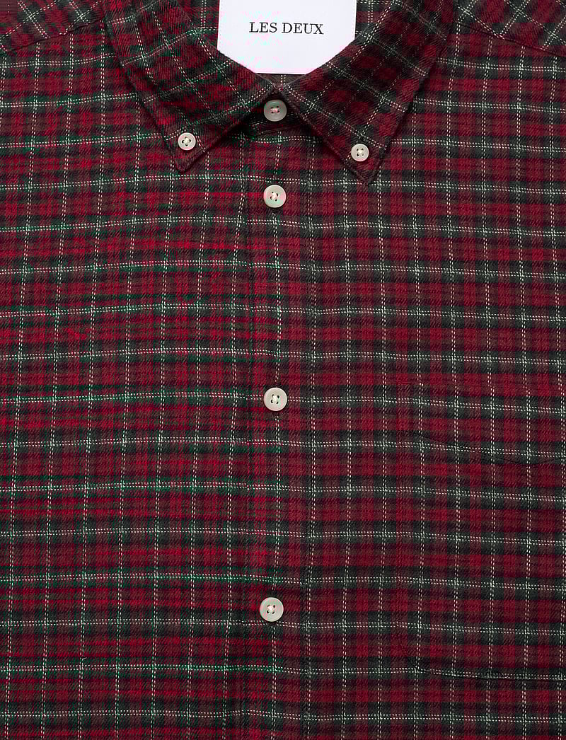Les Deux - Kent Check Shirt 2.0 - karierte hemden - red/black - 2