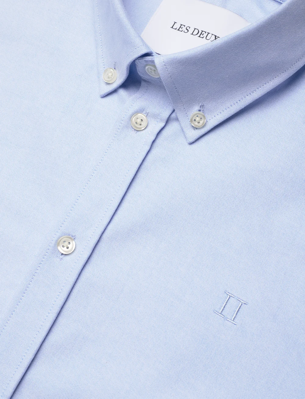 Les Deux - Konrad Oxford Shirt - oxford skjorter - light blue - 3