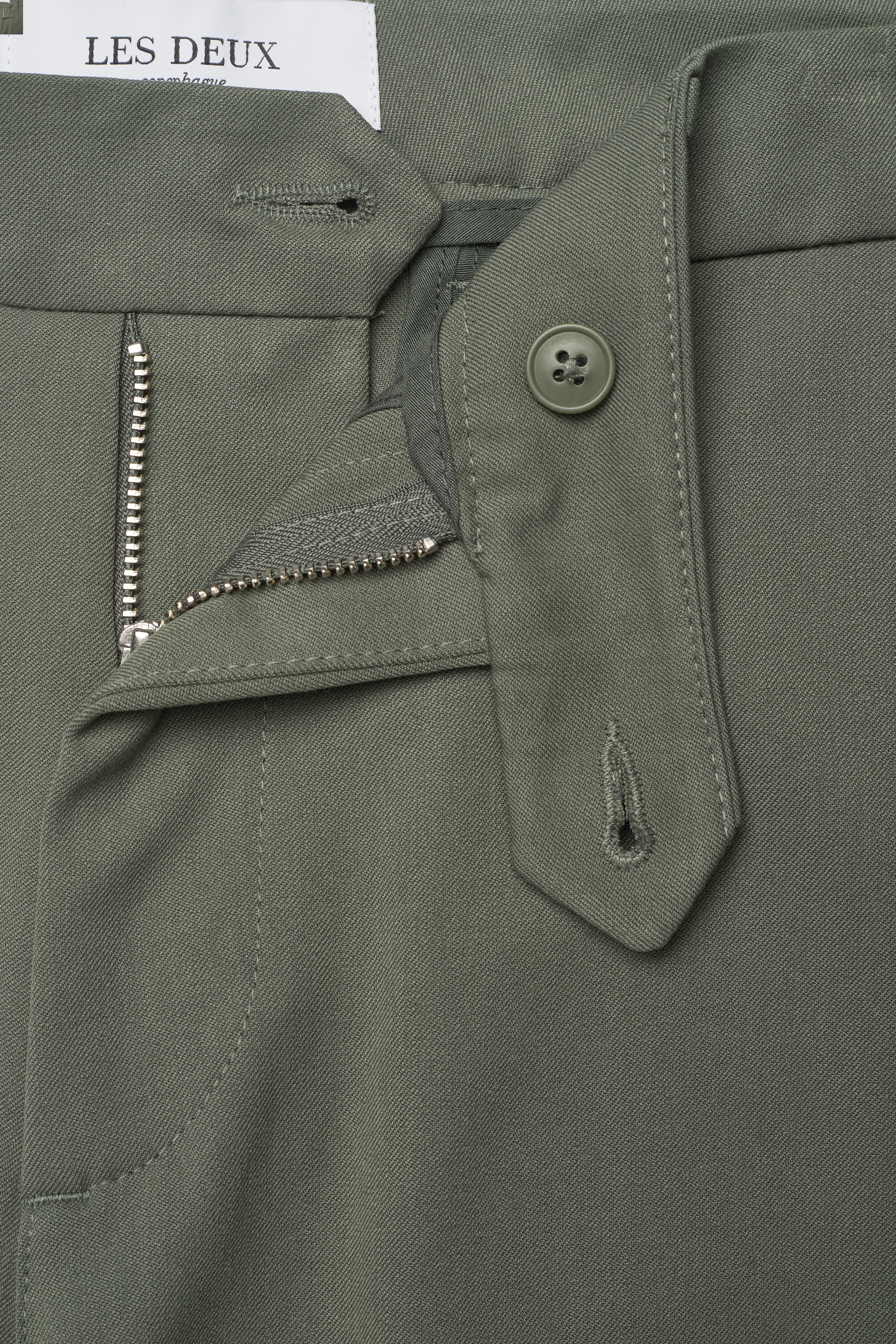 Les Deux - Como LIGHT Suit Pants - thyme green - 3