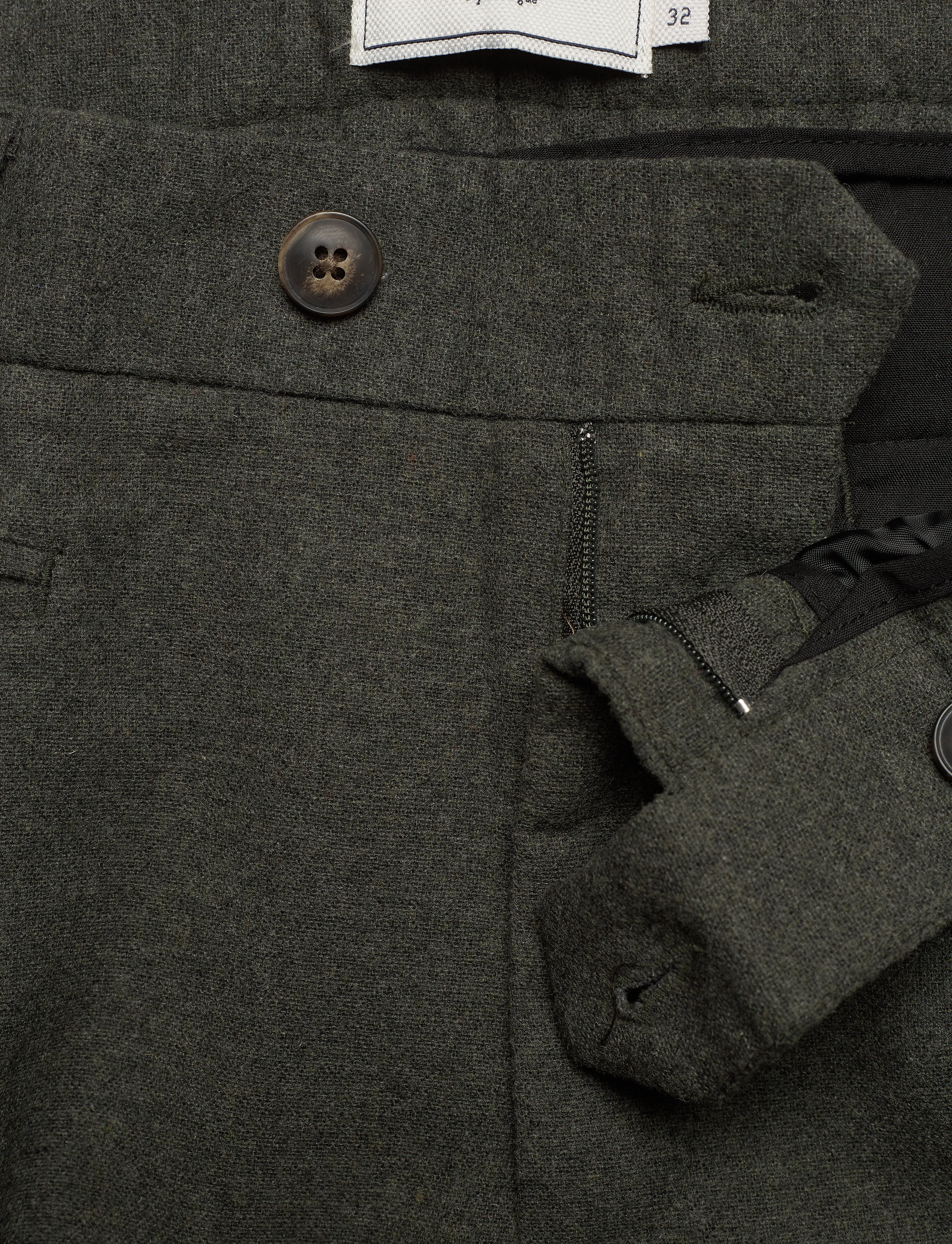 Les Deux - Como Wool Suit Pants - deep forrest - 3