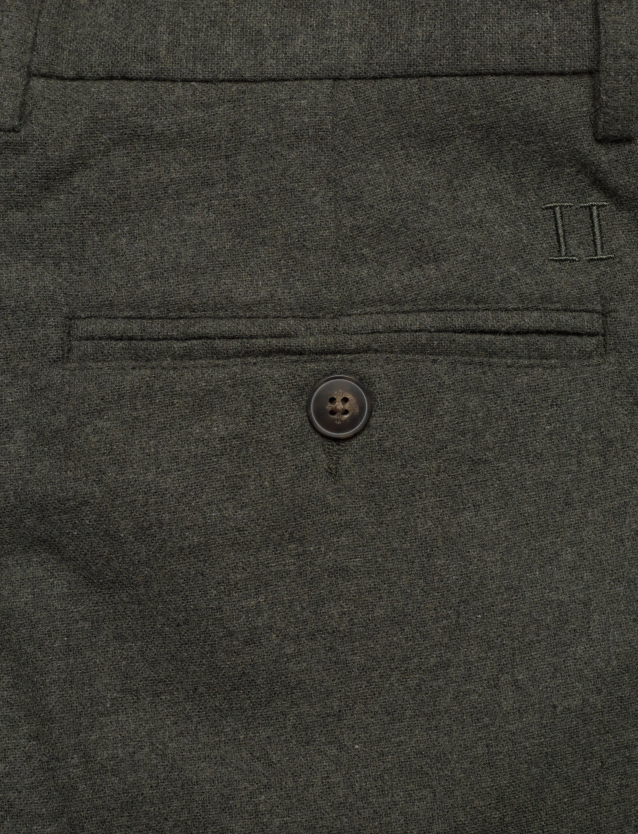 Les Deux - Como Wool Suit Pants - deep forrest - 4