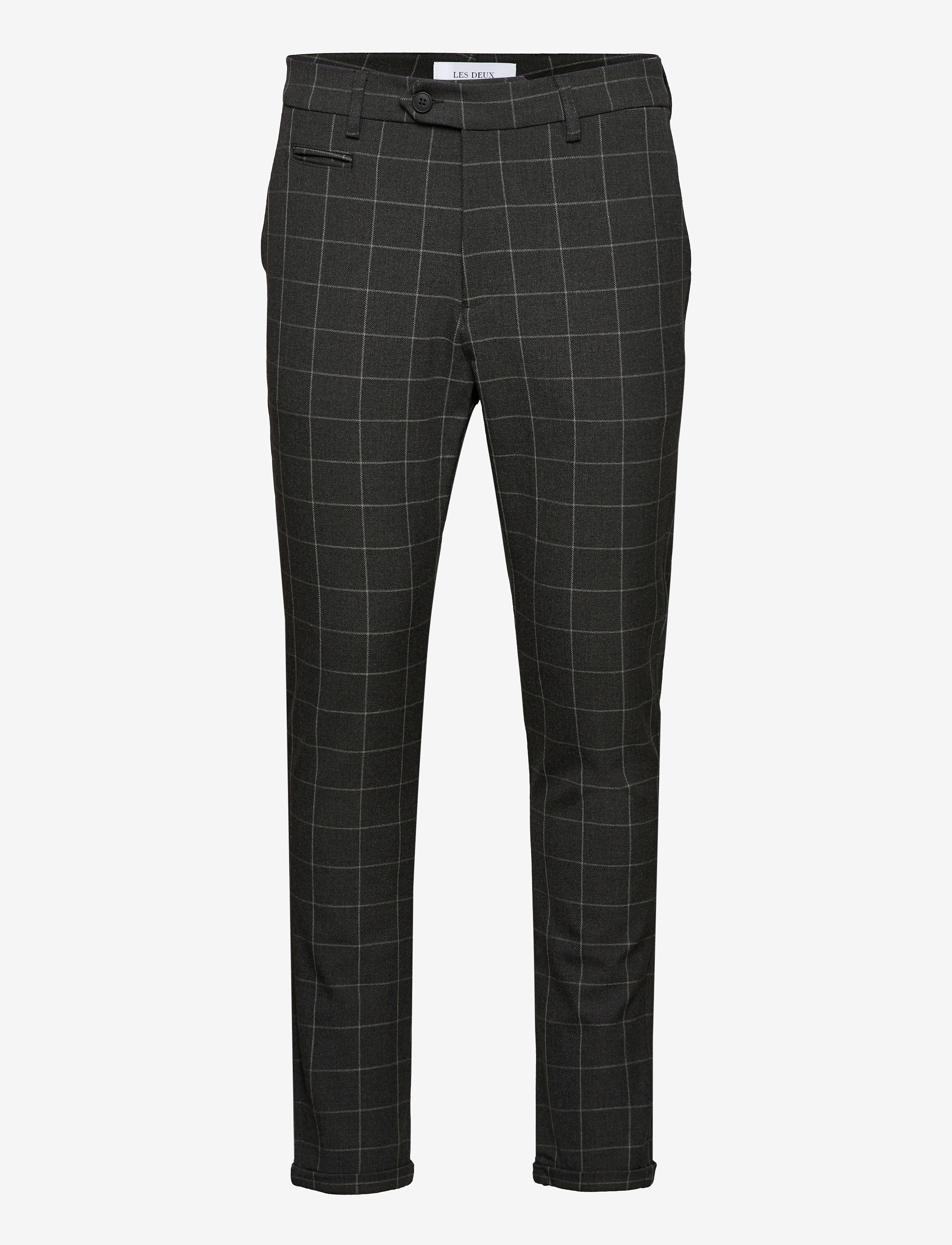 Les Deux - Como Check Suit Pants - antrazit/light grey melange - 0