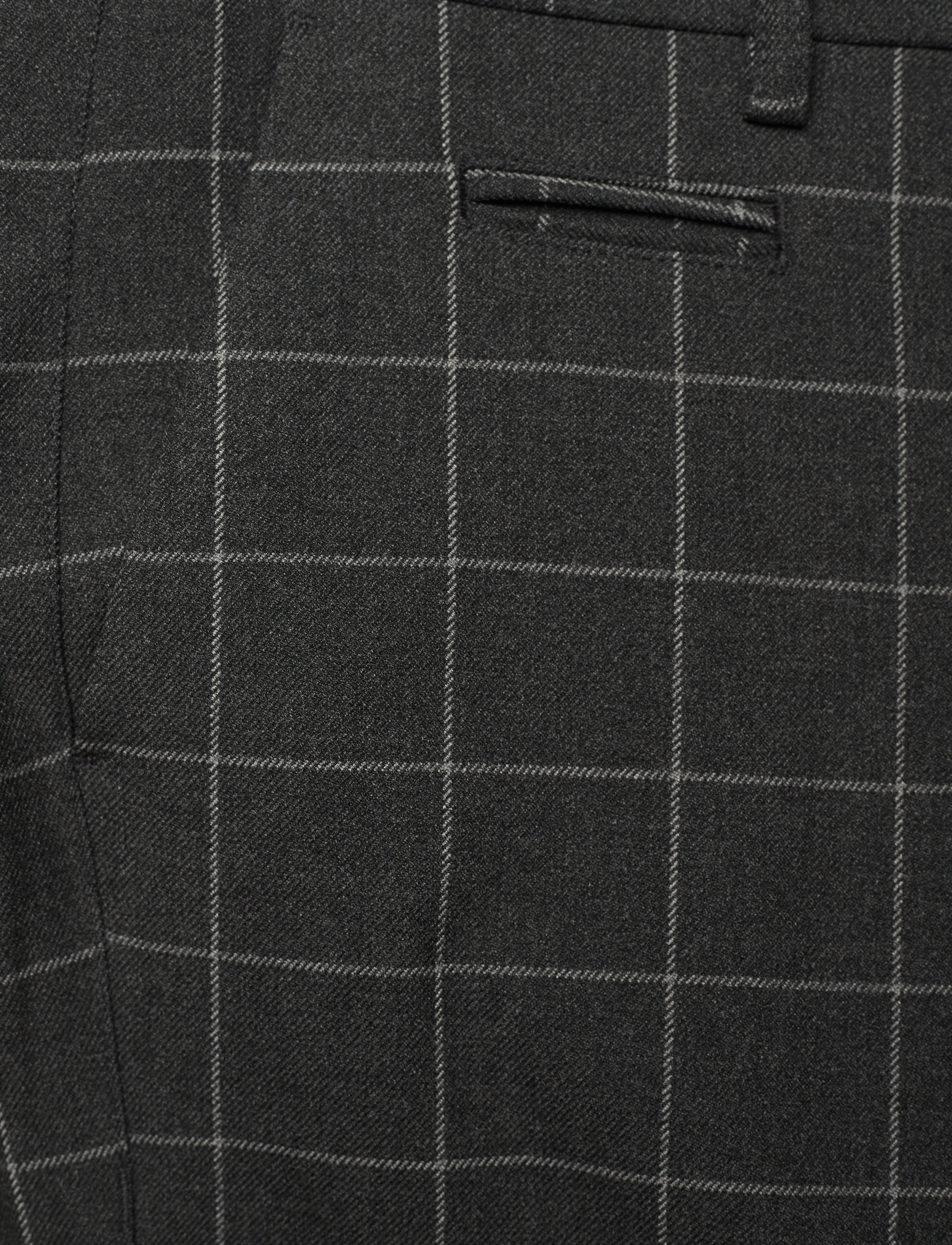 Les Deux - Como Check Suit Pants - antrazit/light grey melange - 2