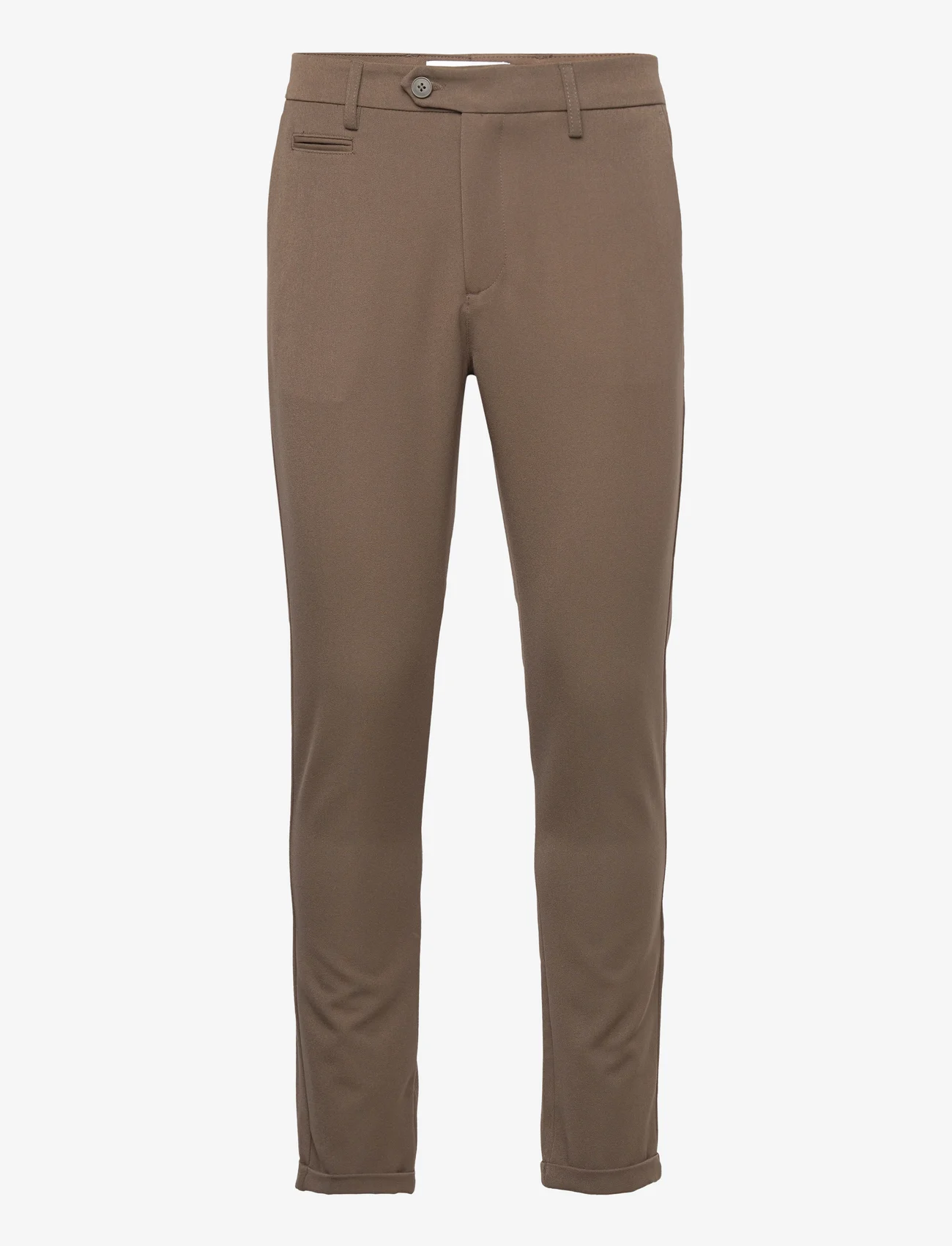 Les Deux - Como Suit Pants - Seasonal - Ülikonnapüksid - coffee brown - 0