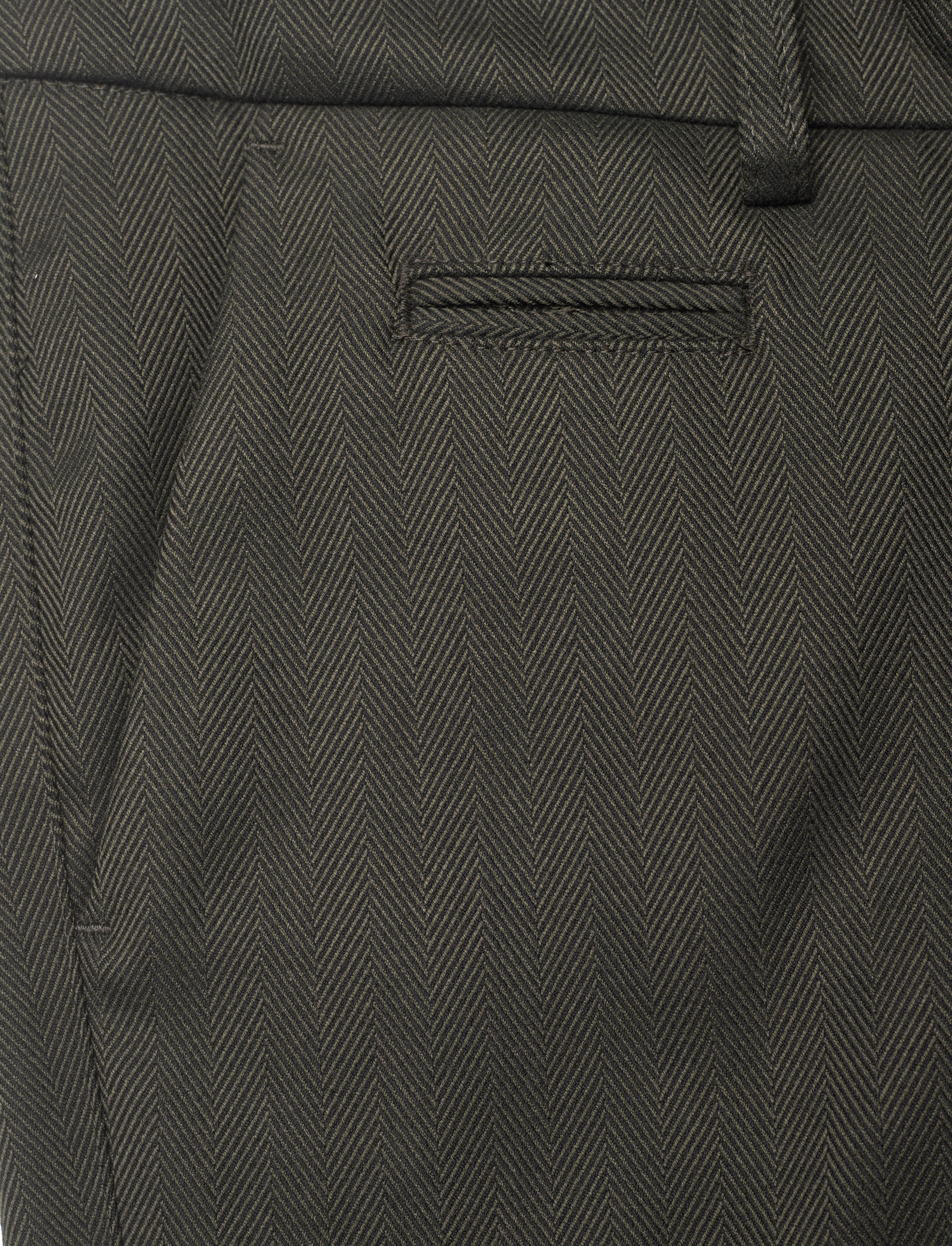 Les Deux - Como Herringbone Suit Pants - deep forest/black - 2