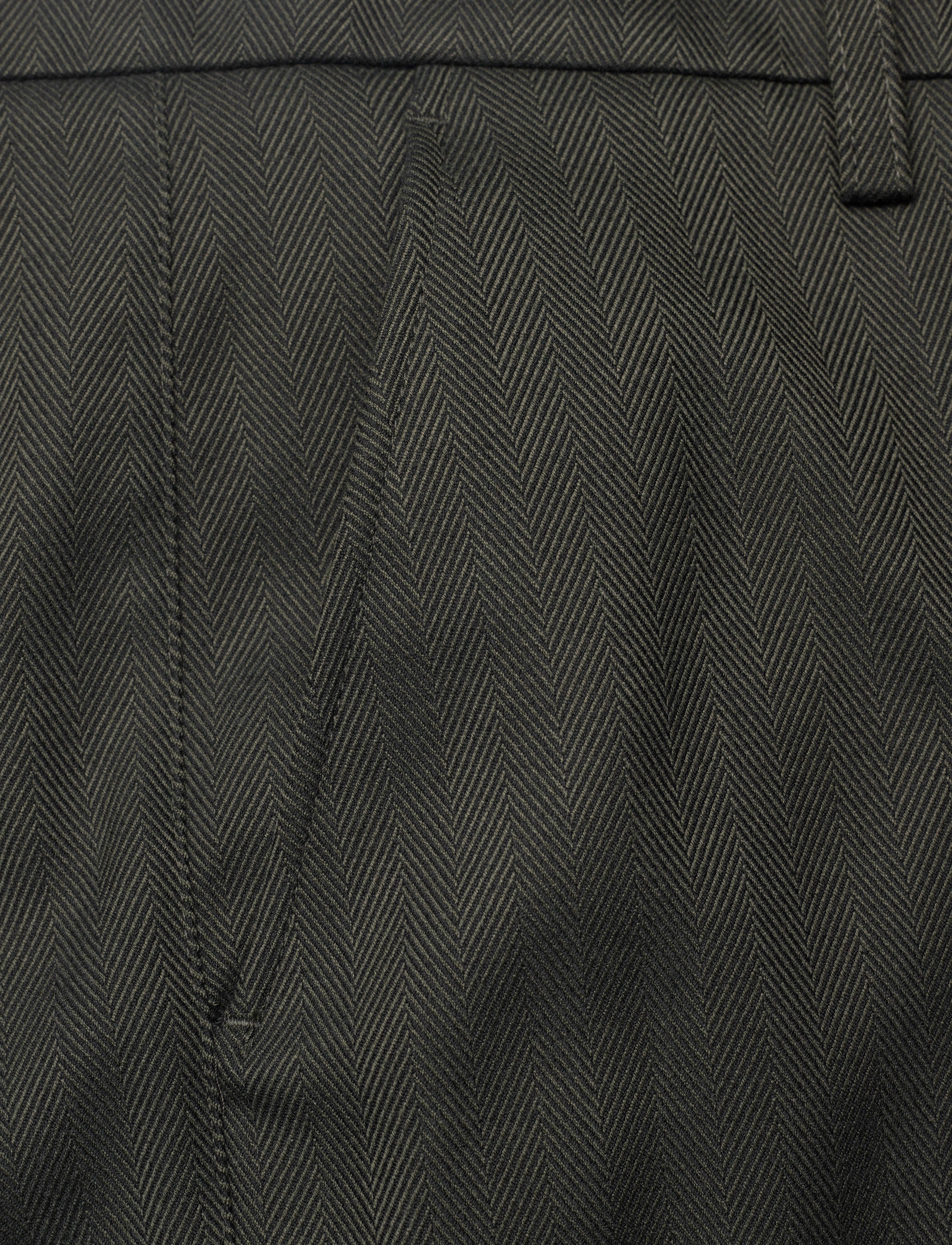 Les Deux - Como Reg Herringbone Suit Pants - deep forest/black - 2