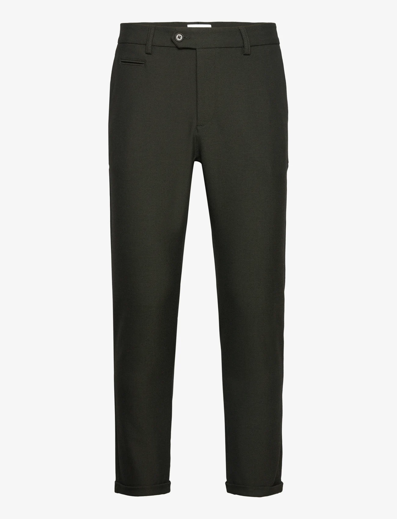 Les Deux - Como Suit Pants - Seasonal - Ülikonnapüksid - deep forest/charcoal - 0