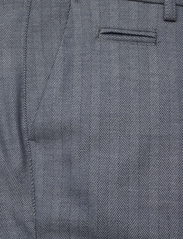 Les Deux - Como Herringbone Suit Pants - Ülikonnapüksid - dark navy/tradewinds blue - 2
