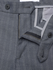 Les Deux - Como Herringbone Suit Pants - kostiumo kelnės - dark navy/tradewinds blue - 3