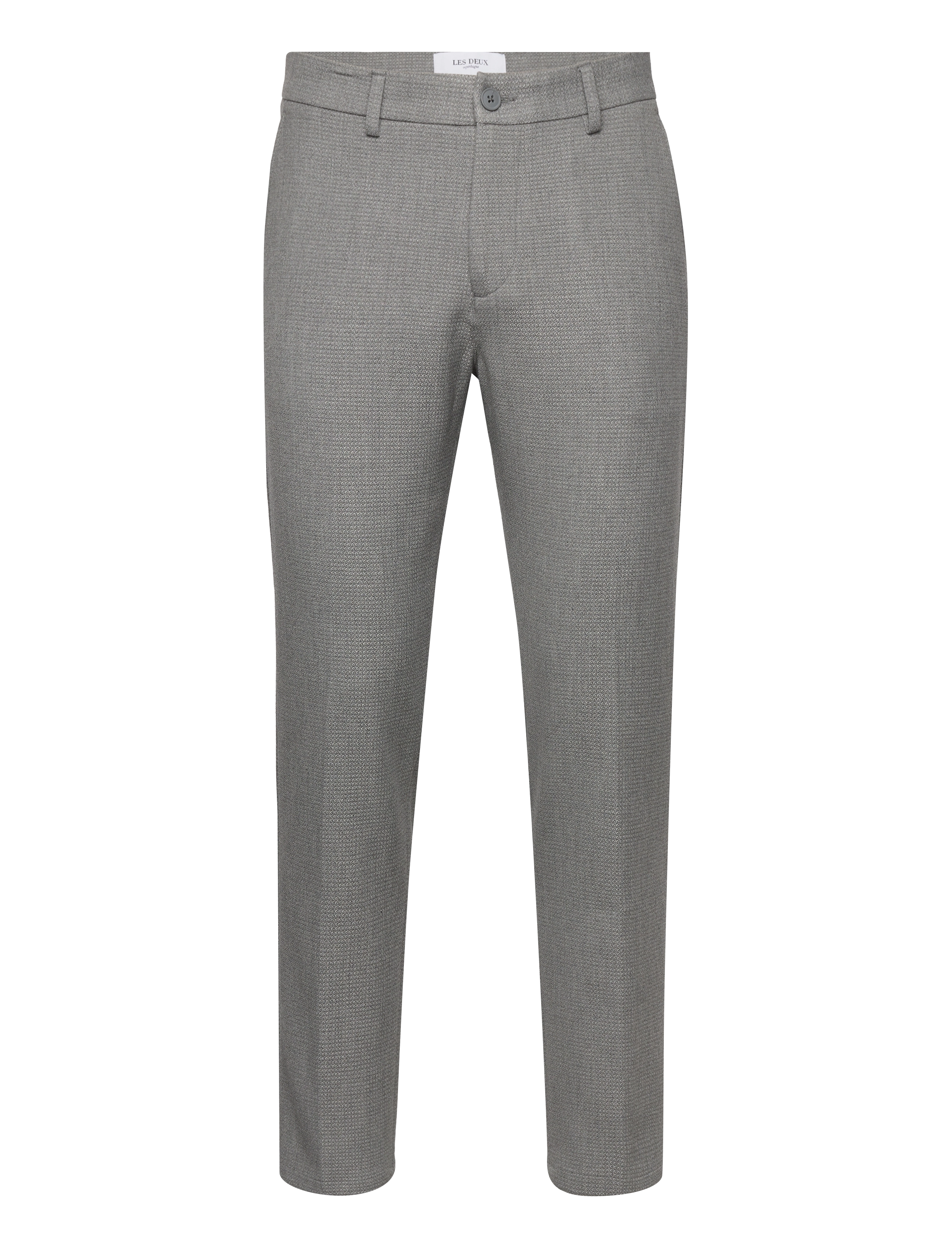 Les Deux - Como Reg Structure Suit Pants - dark grey melange/light grey melang - 0