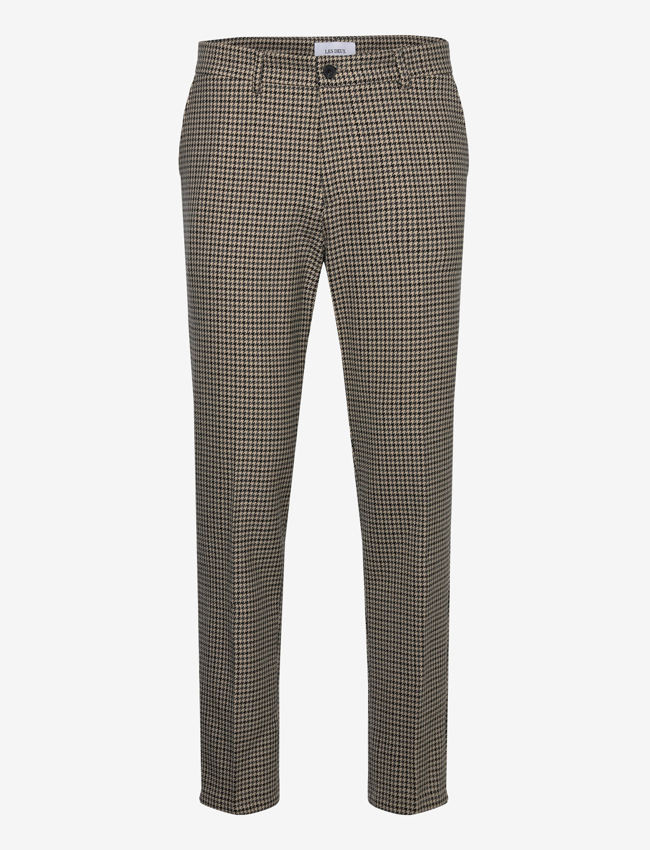 Les Deux - Como Reg Houndstooth Suit Pants - light desert sand/black - 0