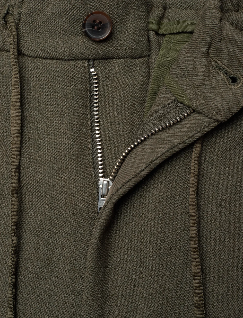 Les Deux - Como Tapered Drawstring Pants - Sea - casual bukser - forest green - 3