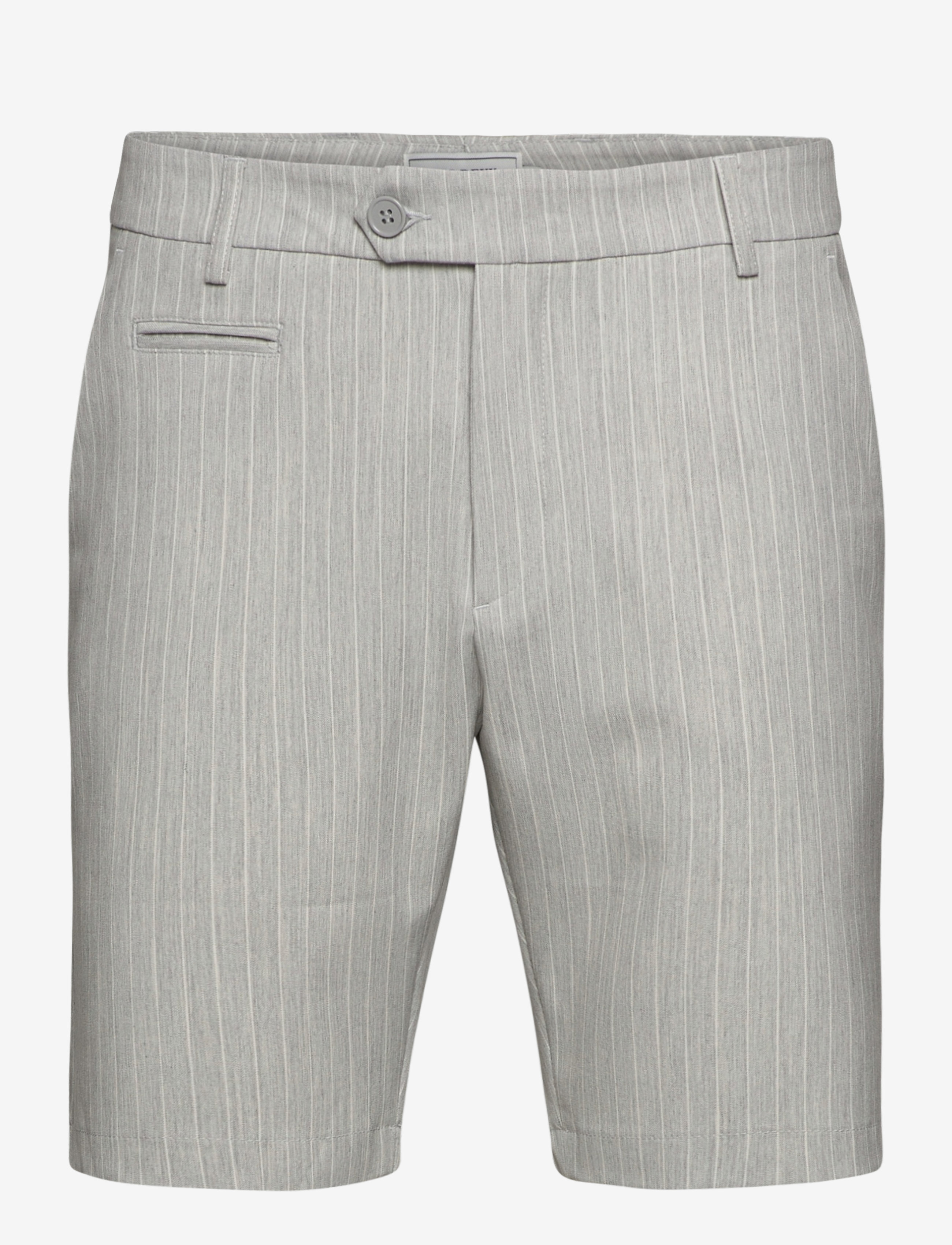 Les Deux - Como LIGHT Pinstripe Shorts - grey melange/off white - 0