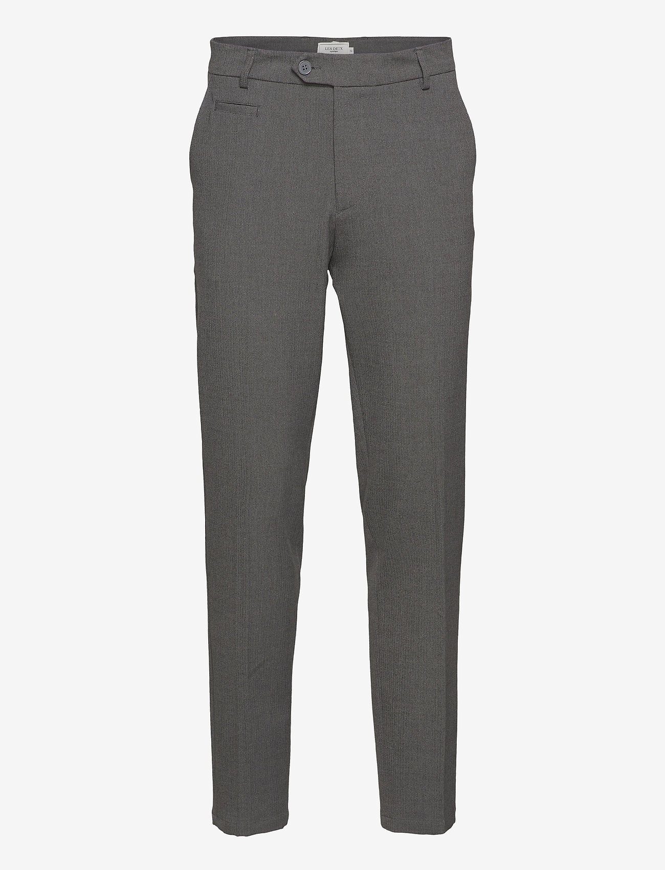Les Deux - UPC Pavia Herringbone Pants - light grey melange/black - 0