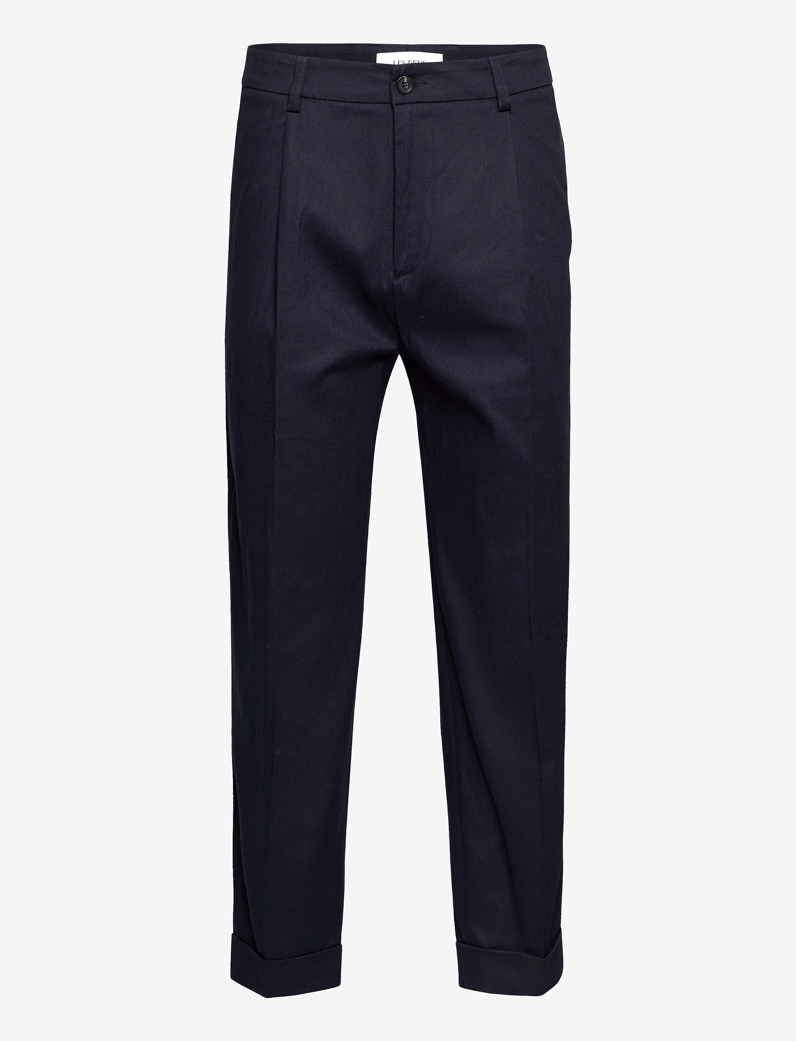 Les Deux - Preston Dobby Pants - dark navy - 0