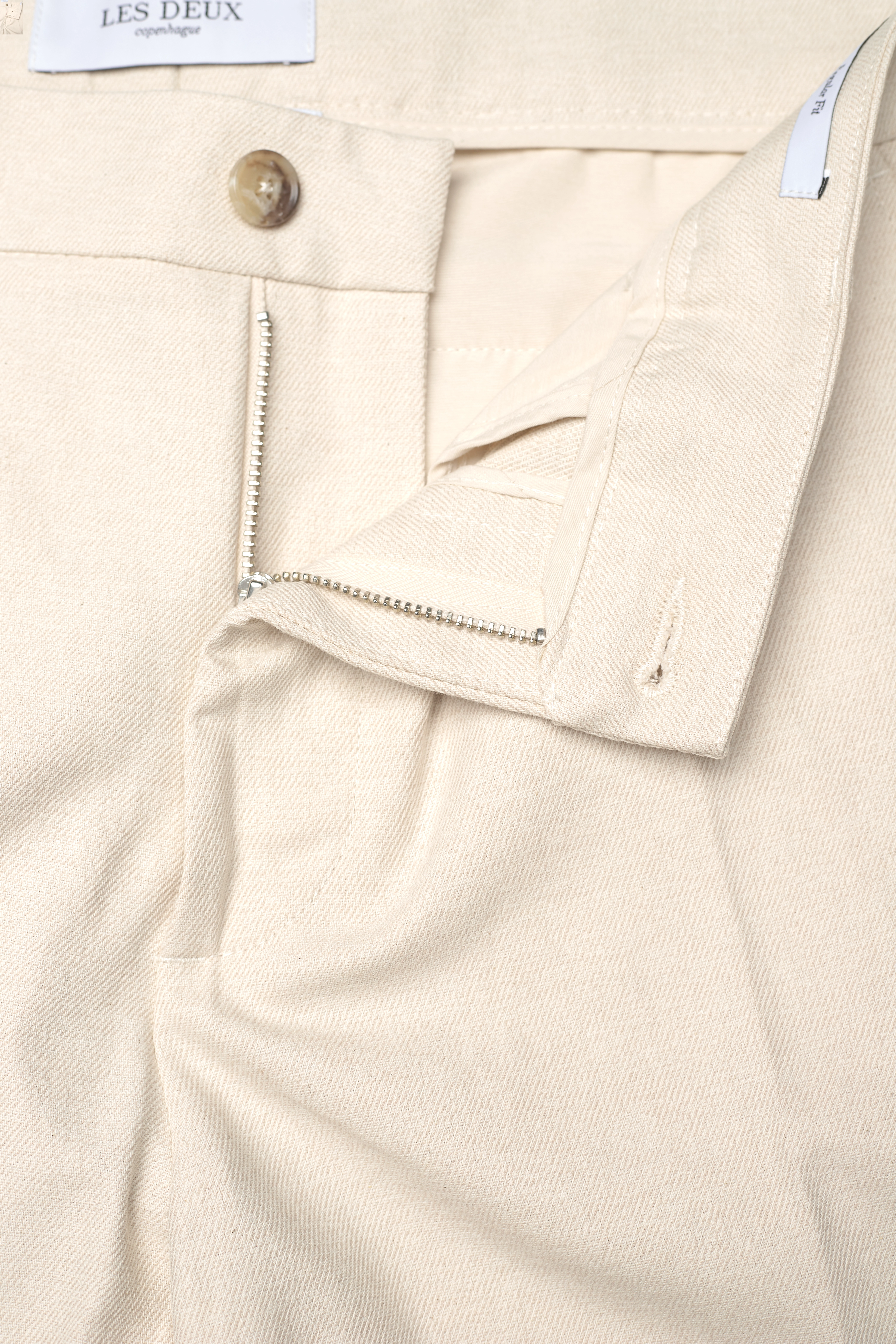 Les Deux - Como Reg Twill Pants - ivory - 4