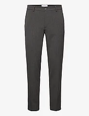 Les Deux - Como Reg Suit Pants - kostymbyxor - dark grey melange - 0