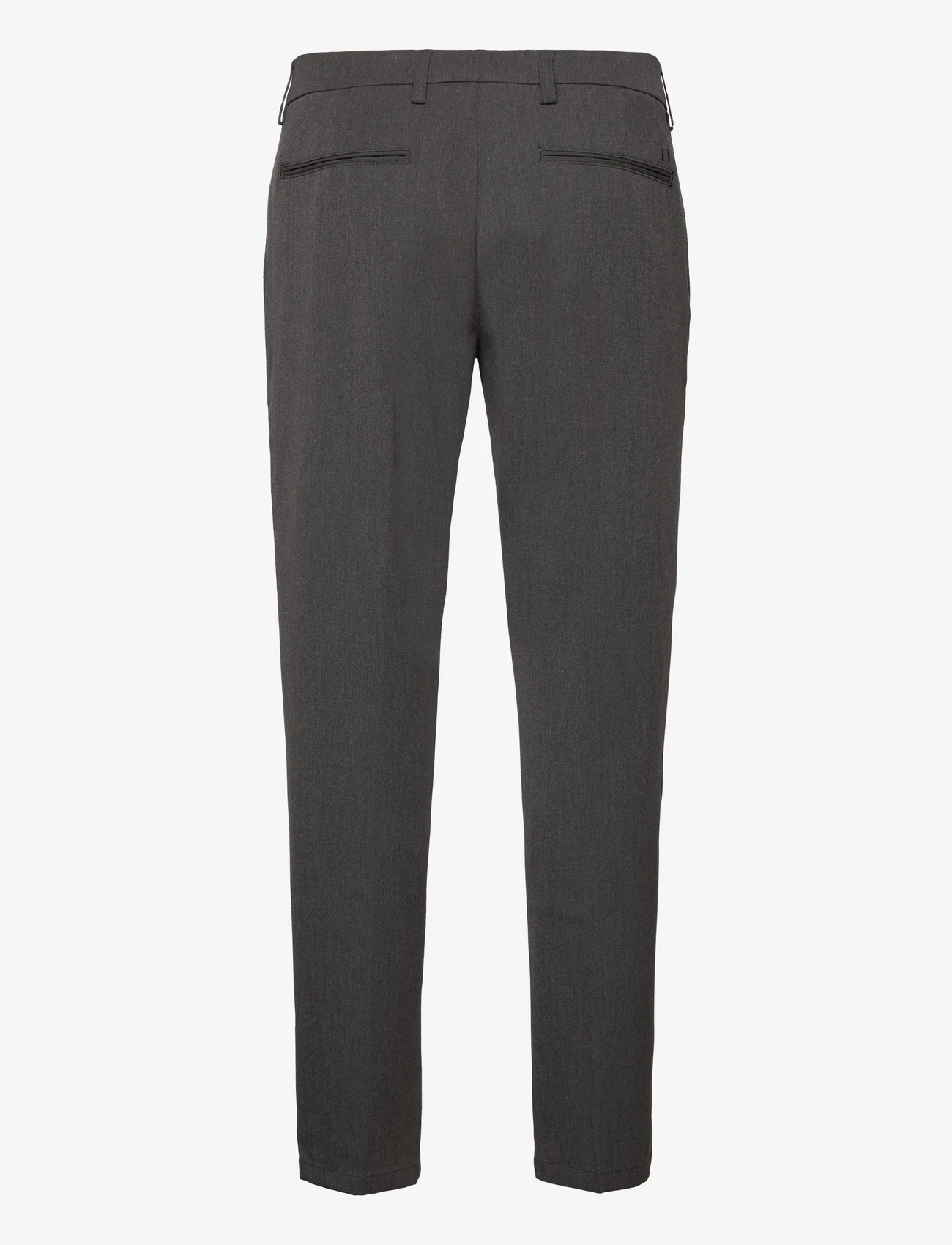 Les Deux - Como Reg Suit Pants - kostymbyxor - dark grey melange - 1