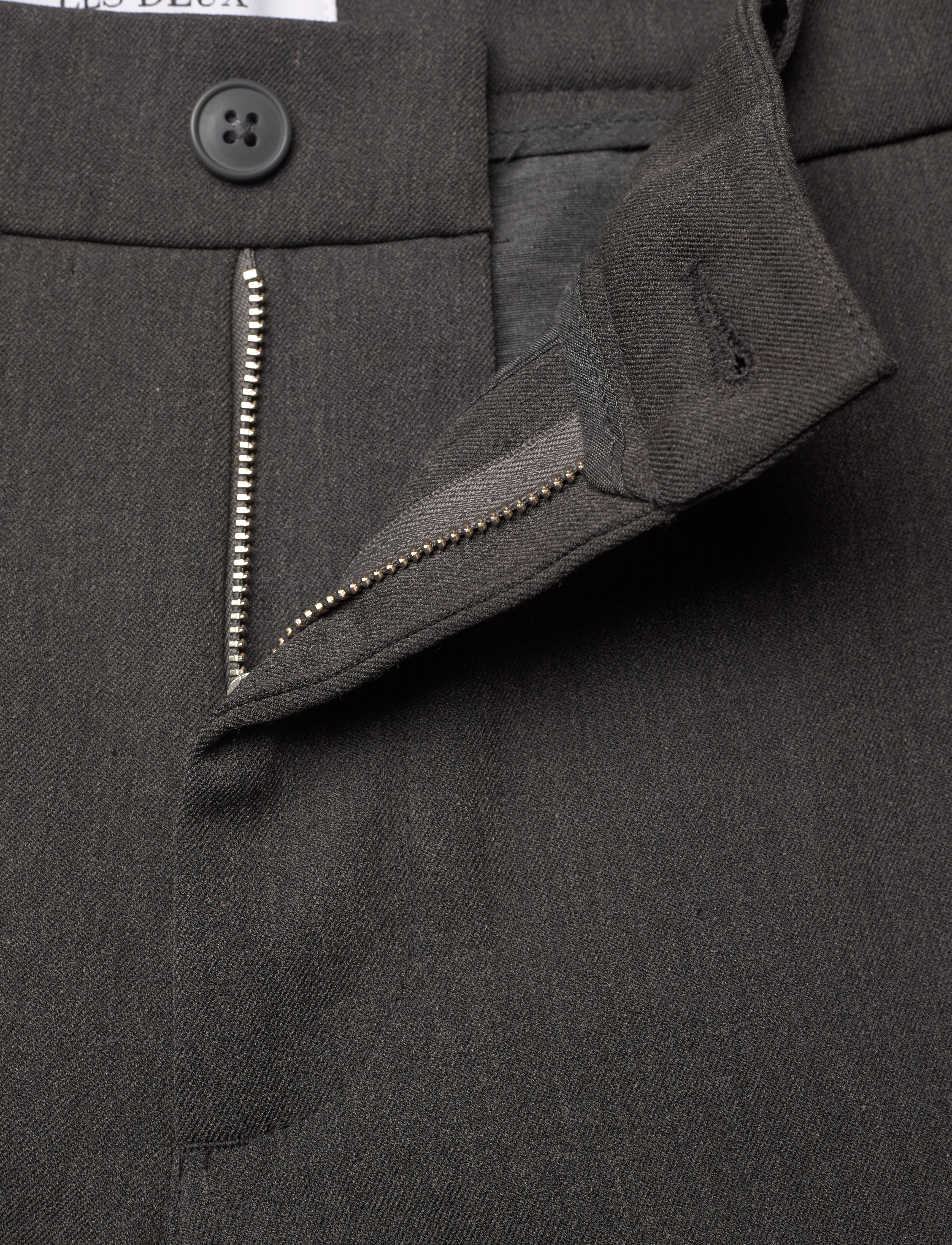 Les Deux - Como Reg Suit Pants - dark grey melange - 3