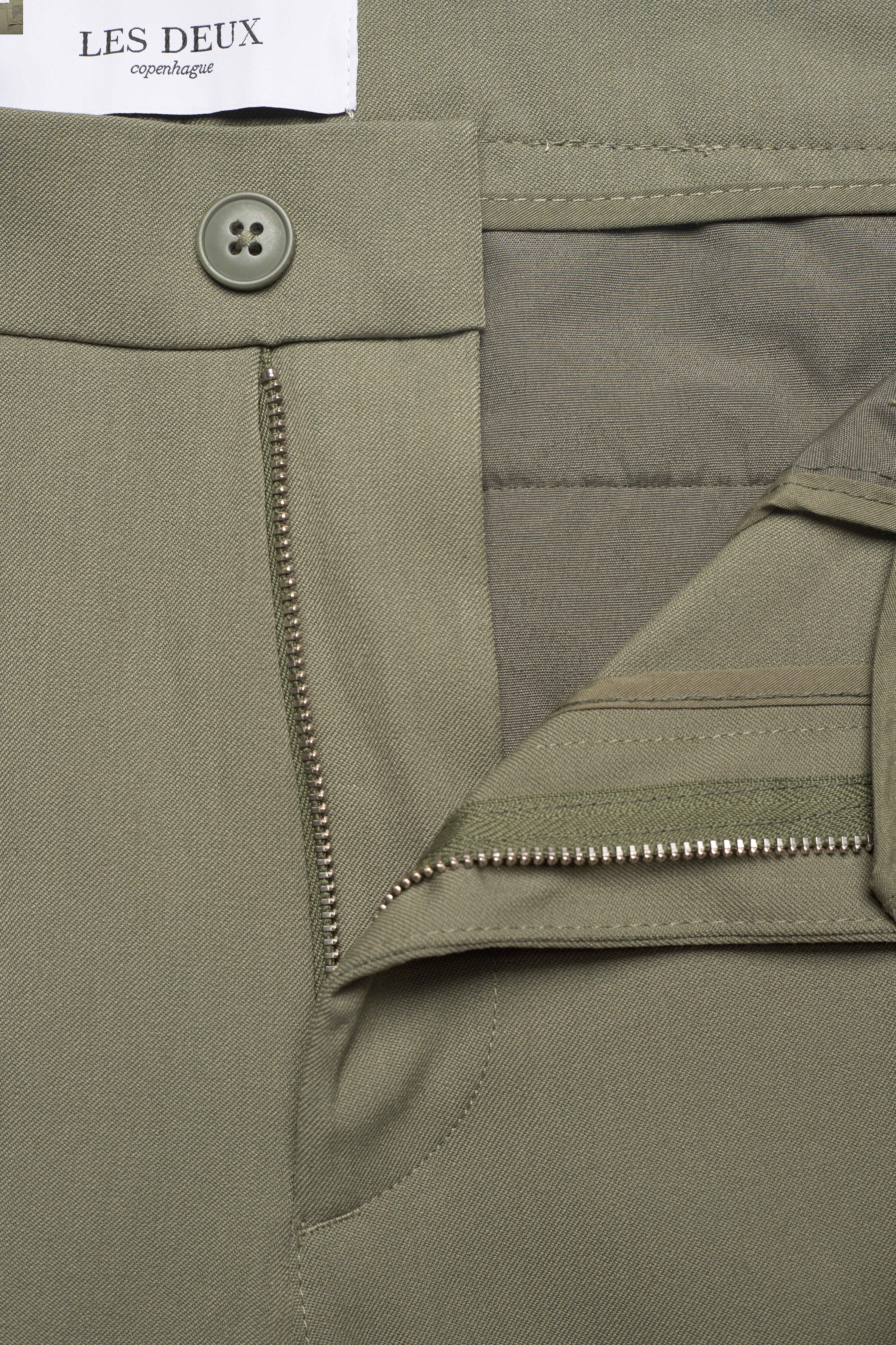 Les Deux - Como LIGHT Reg Suit Pants - lichen green - 5