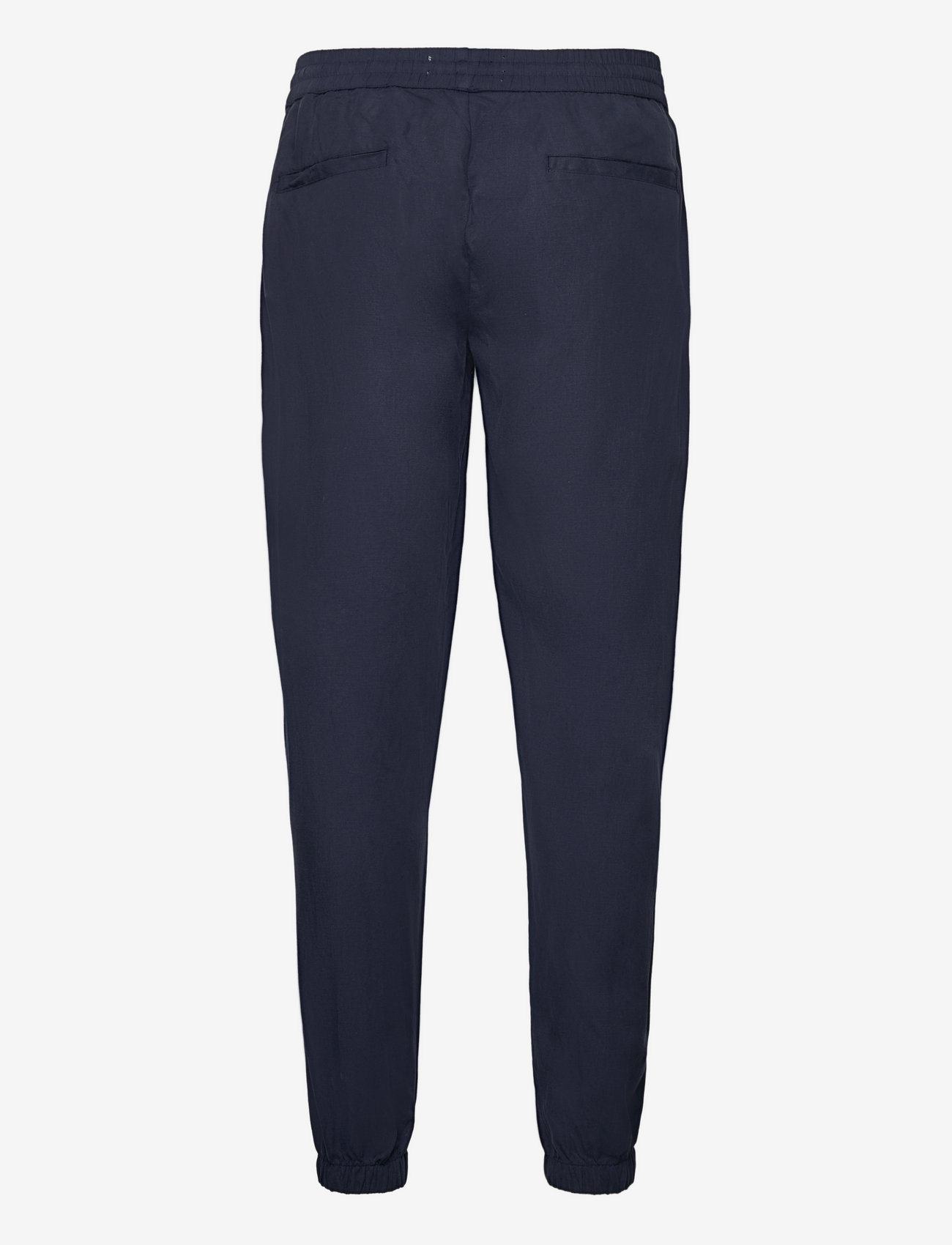 Les Deux - Otto Linen-Tencel Pants - casual trousers - dark navy - 1