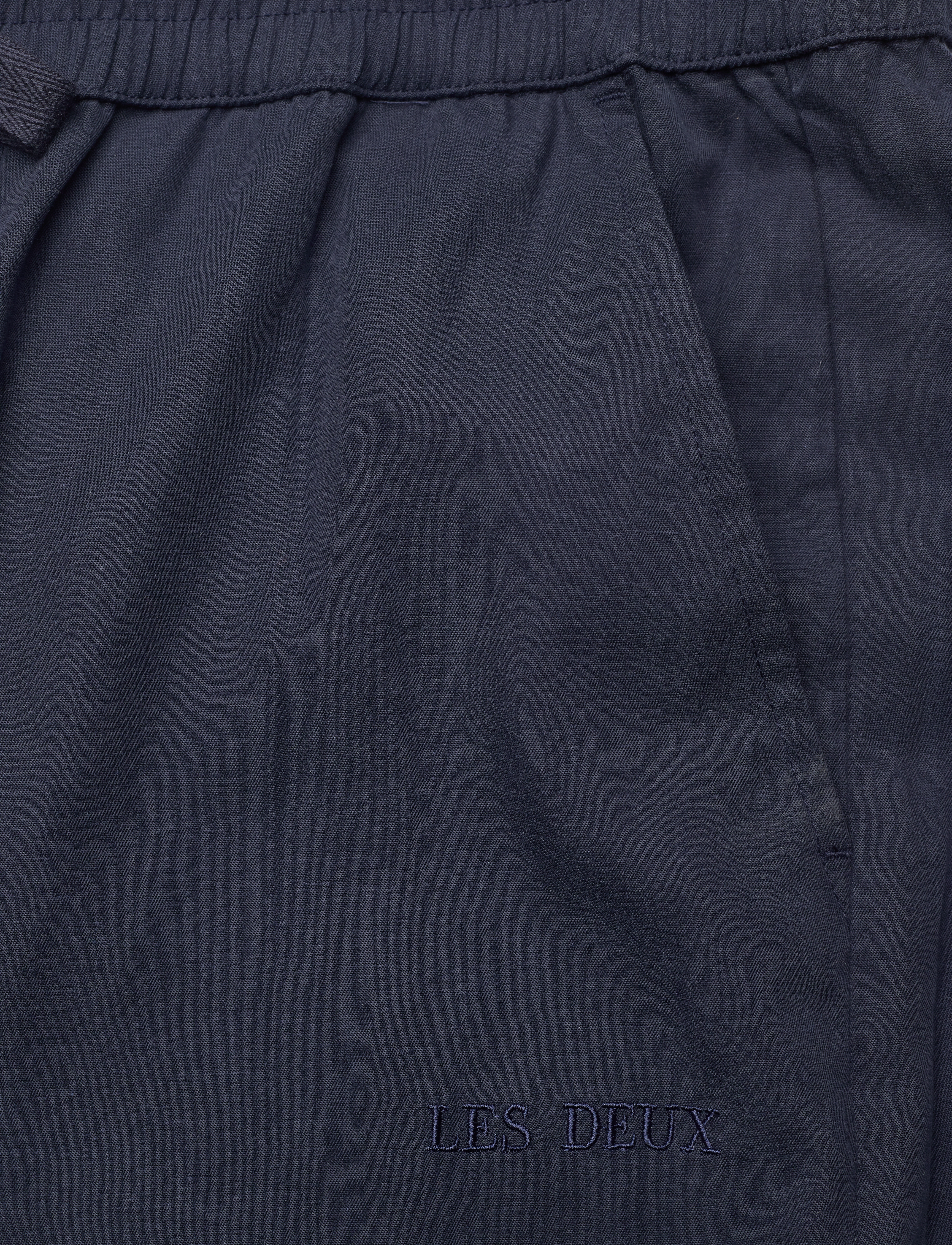 Les Deux - Otto Linen-Tencel Pants - dark navy - 2