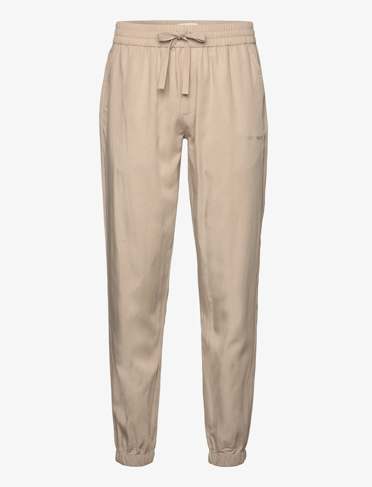 Les Deux - Otto Linen-Tencel Pants - casual trousers - dark sand - 0