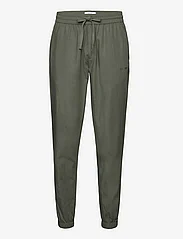 Les Deux - Otto Linen-Tencel Pants - kasdienio stiliaus kelnės - thyme green - 0