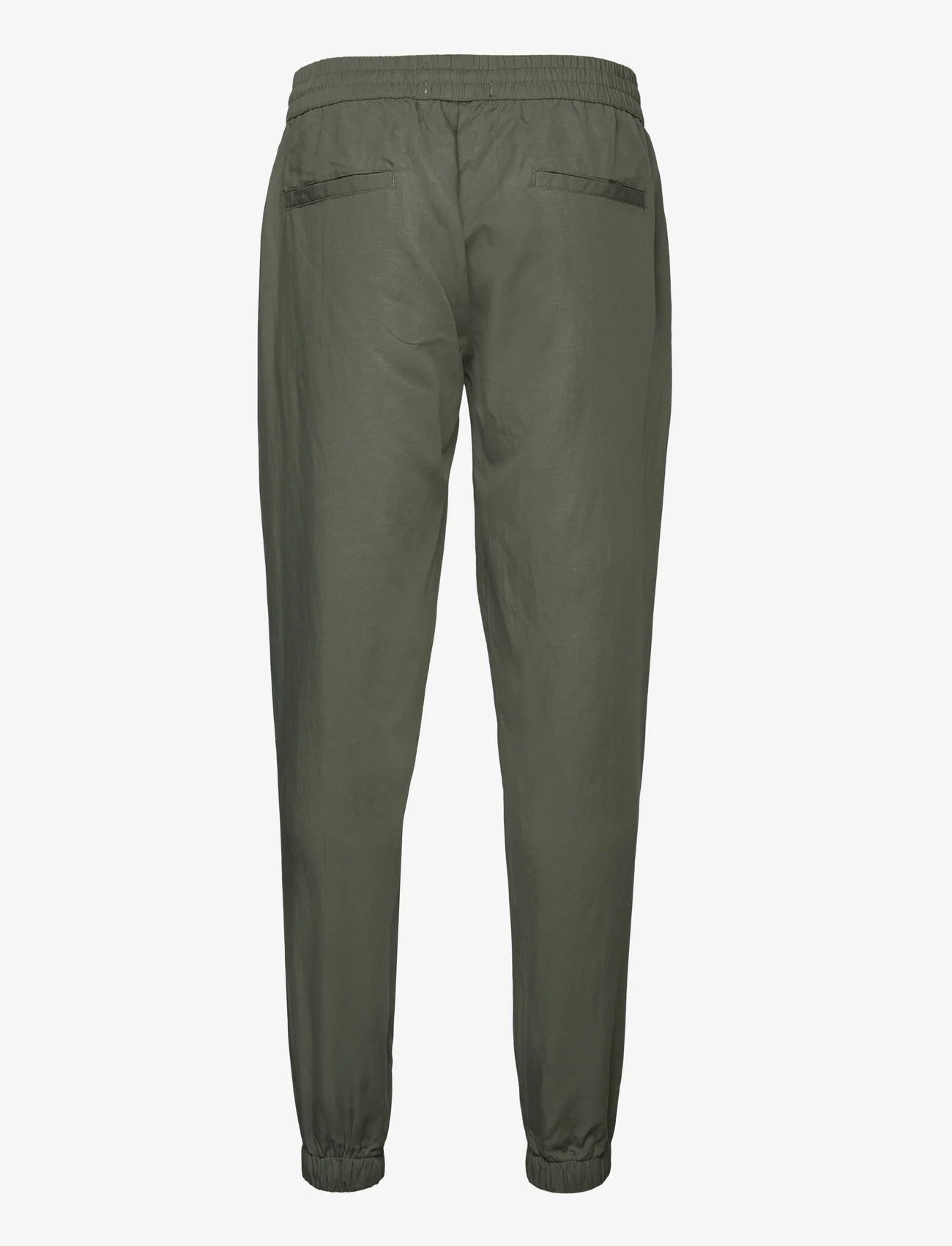 Les Deux - Otto Linen-Tencel Pants - casual trousers - thyme green - 1