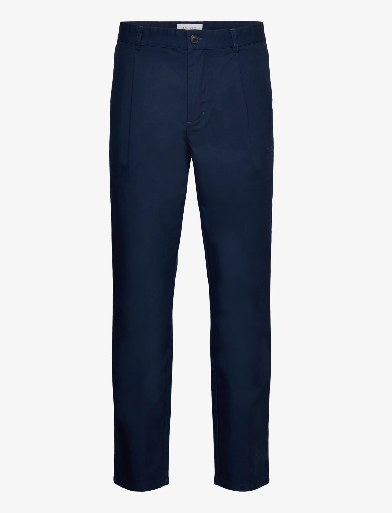 Les Deux - Parker Logo Twill Pants - chinosy - dark navy - 0