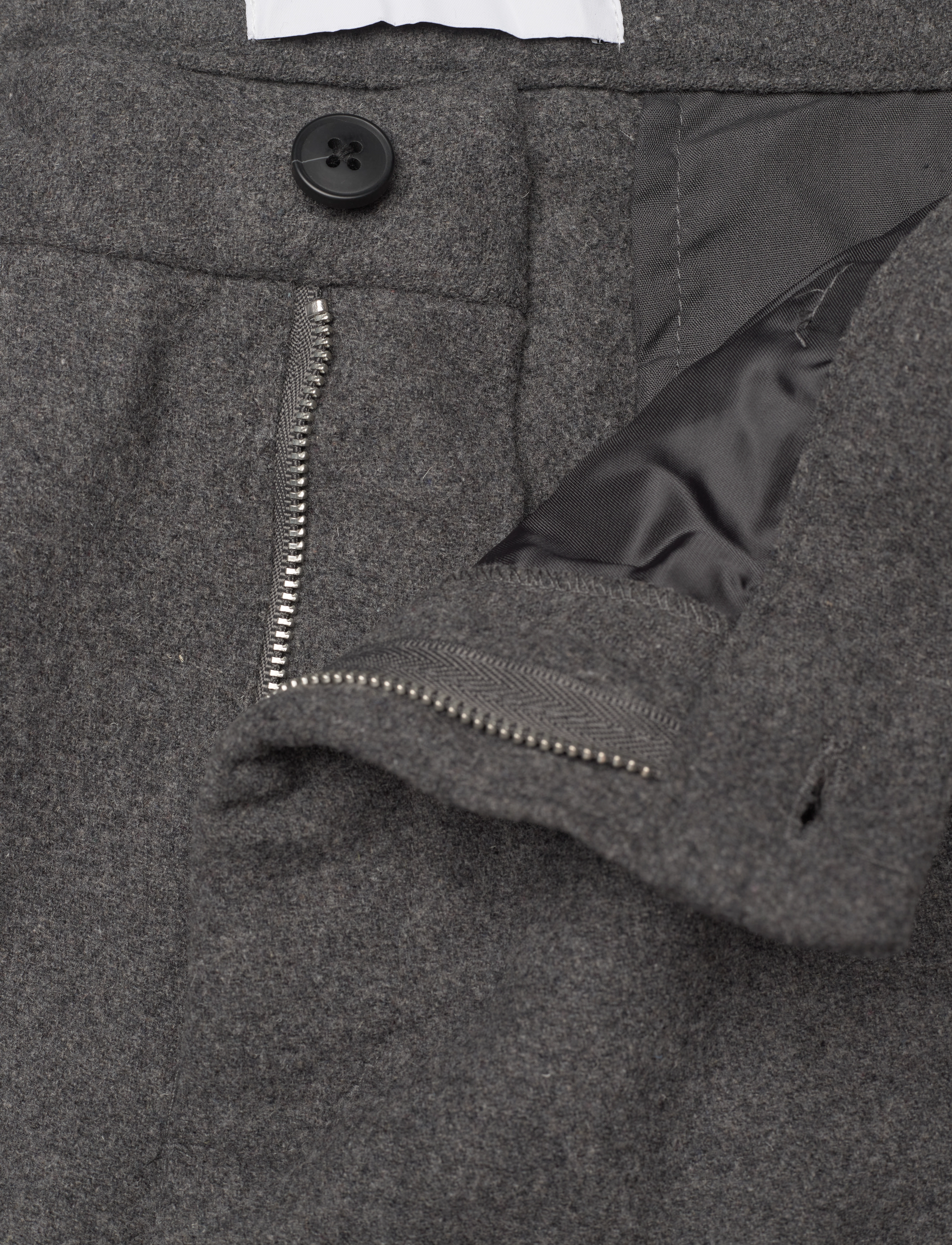 Les Deux - Como Reg Wool Suit Pants - dark grey melange - 3