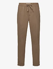 Les Deux - Patrick Drawstring Wool Pants - „chino“ stiliaus kelnės - lead gray - 0