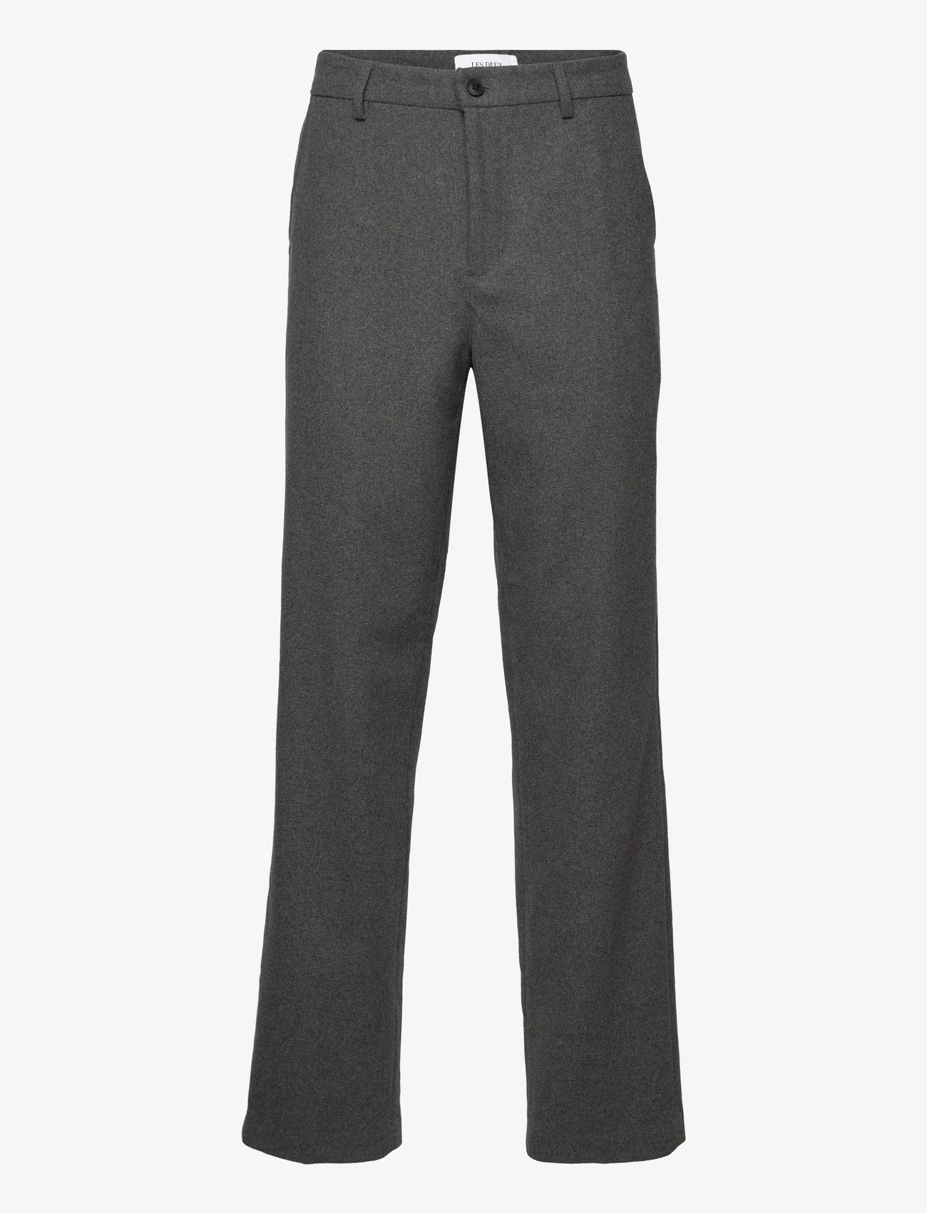 Les Deux - Ralph Wool Pants - puvunhousut - dark grey melange - 0