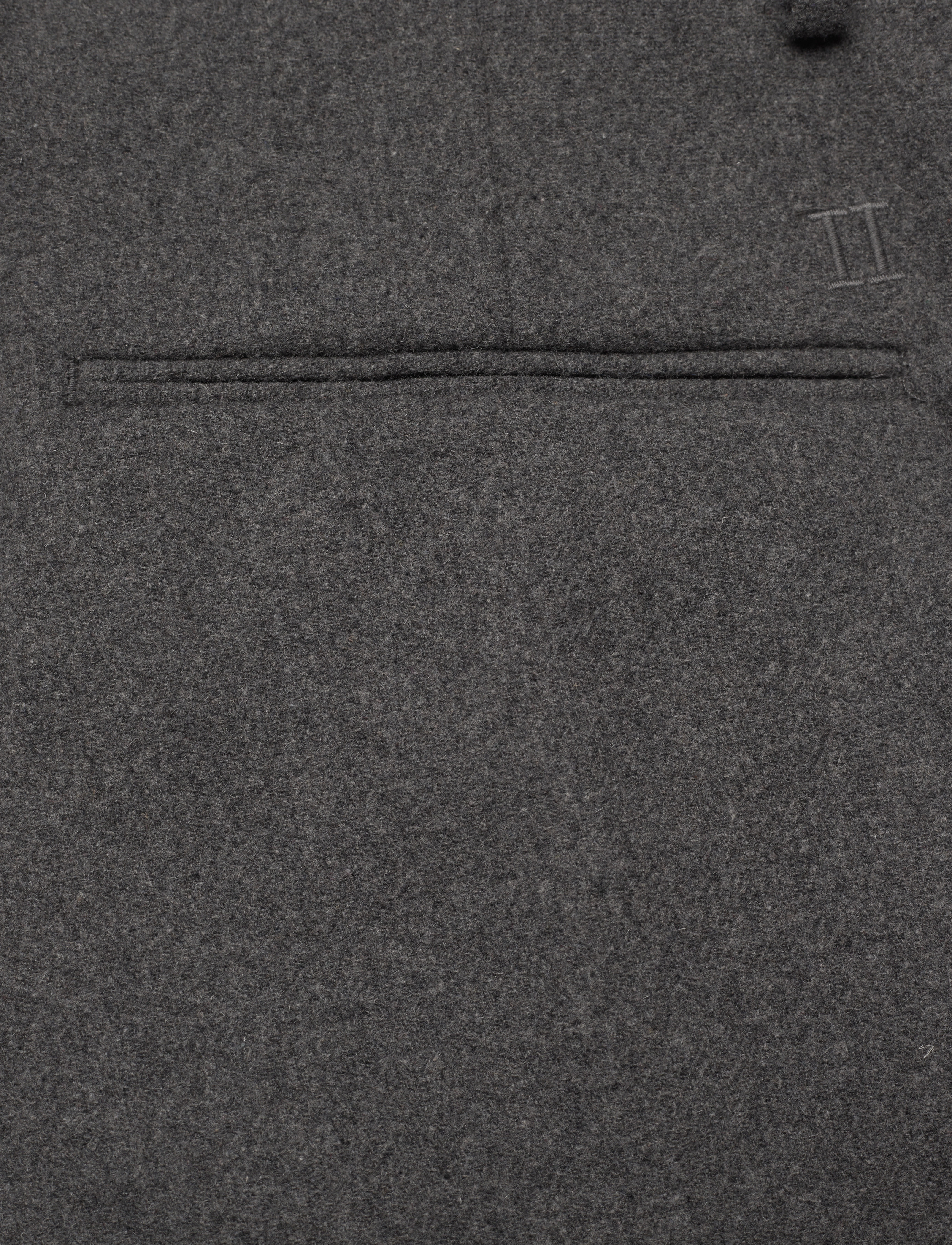 Les Deux - Ralph Wool Pants - dark grey melange - 4
