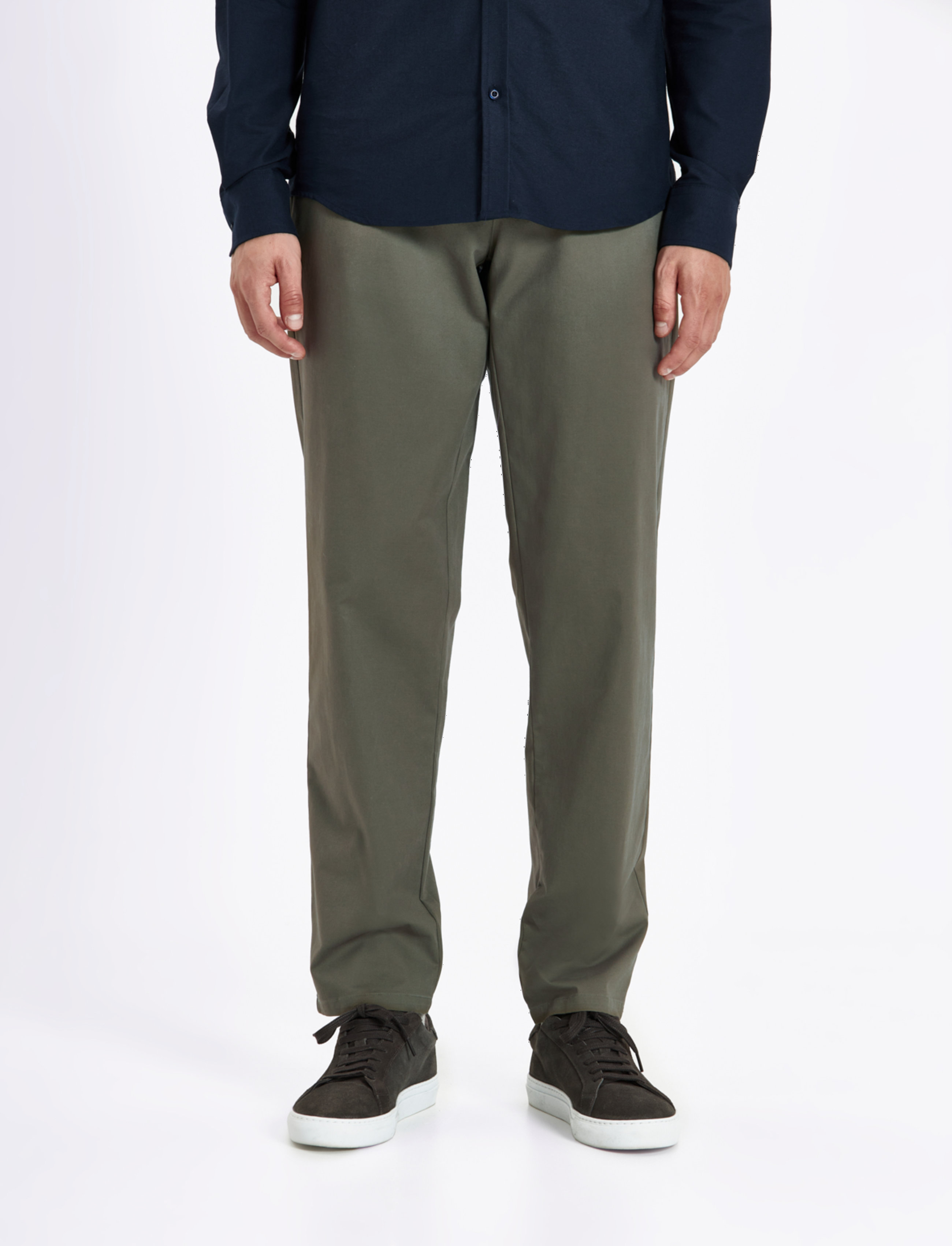 Les Deux Jared Twill Chino Pants - Les Deux - OLIVE NIGHT / khaki/green
