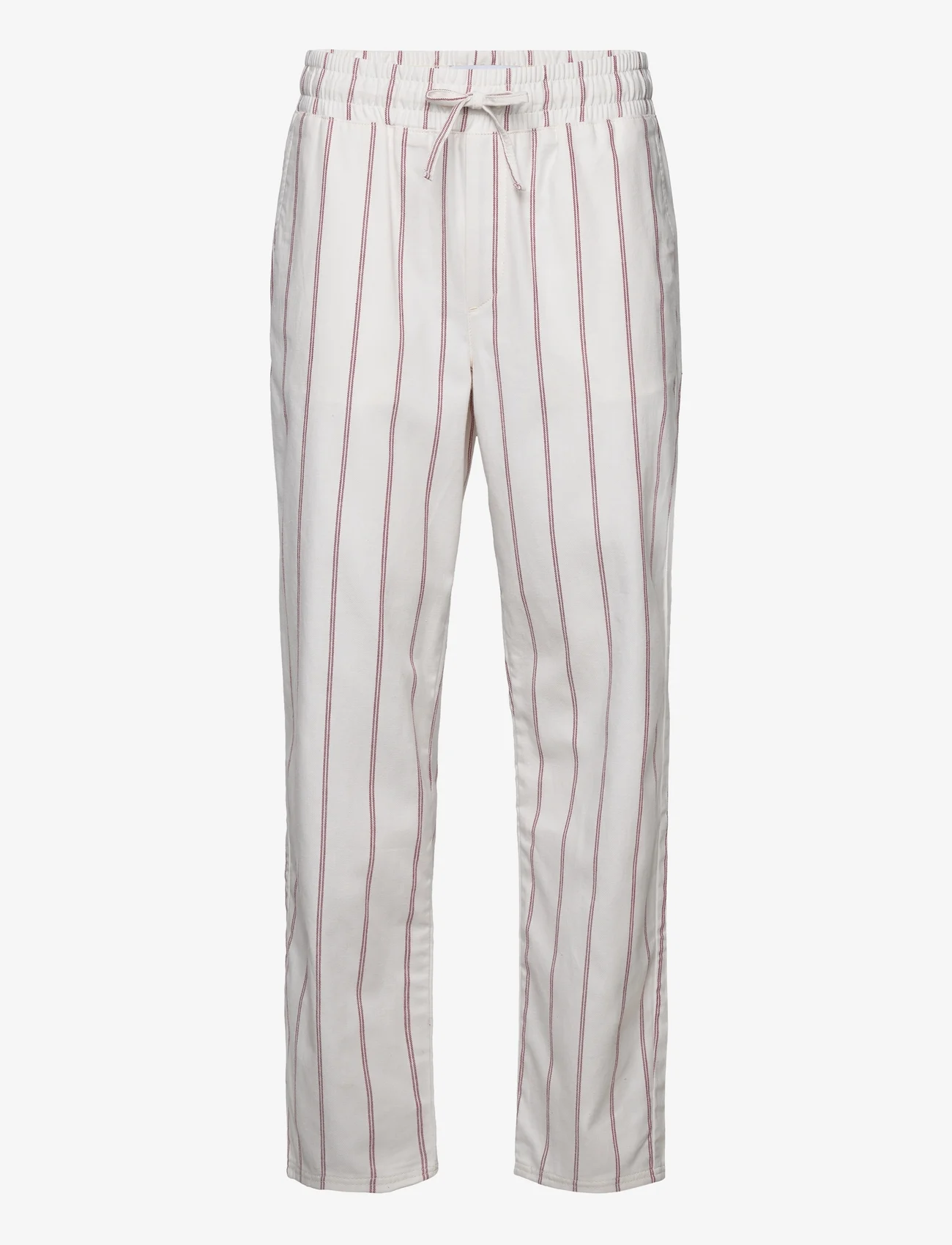 Les Deux - Porter Stripe Pants - ivory/burnt red - 0