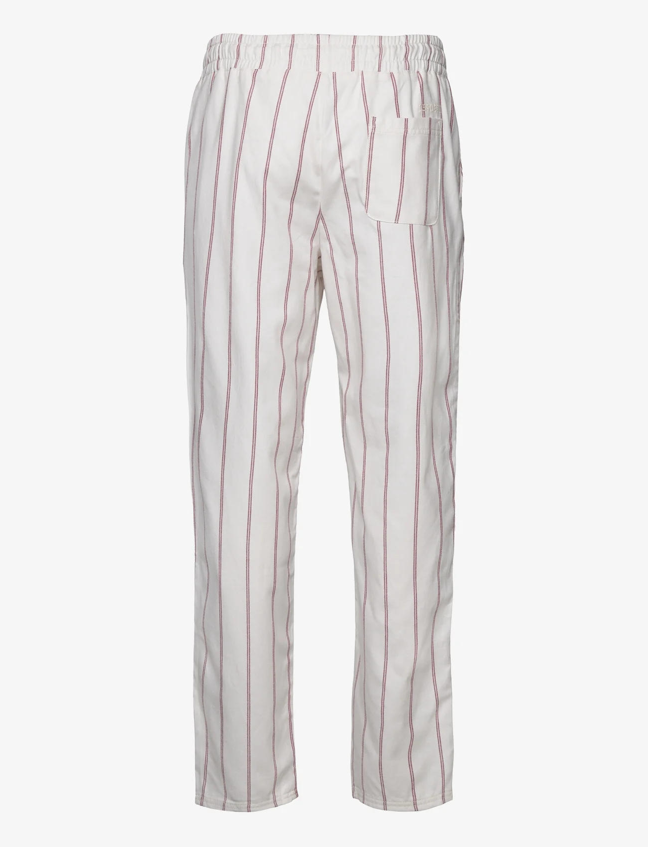 Les Deux - Porter Stripe Pants - ivory/burnt red - 1
