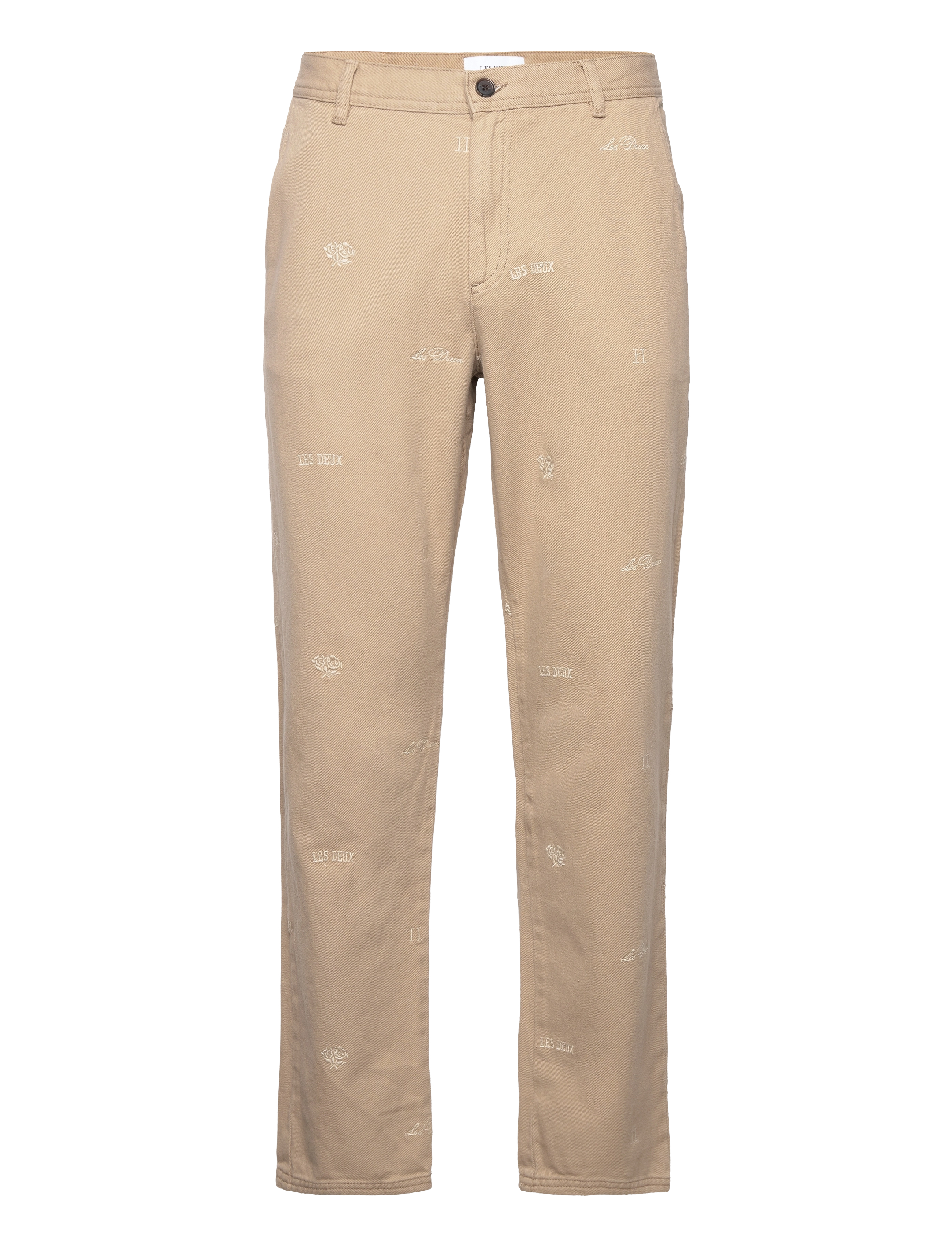 Les Deux Kody AOE Twill Pants - Kläder - DARK SAND / beige