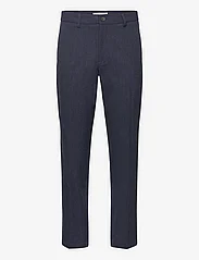 Les Deux - Como Reg Wool Mélange Suit Pants - pohjoismainen tyyli - dark navy melange - 0