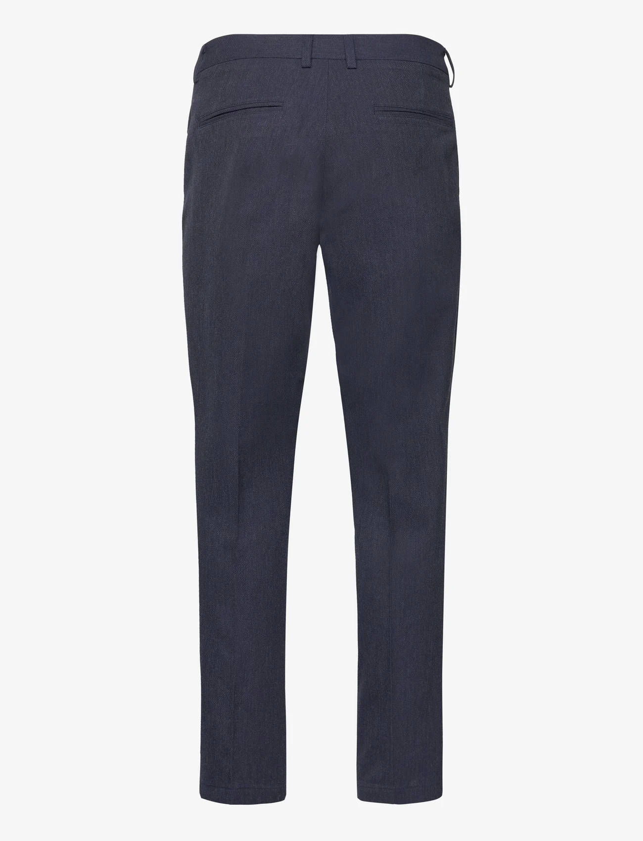 Les Deux - Como Reg Wool Mélange Suit Pants - pohjoismainen tyyli - dark navy melange - 1