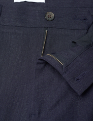 Les Deux - Como Reg Wool Mélange Suit Pants - pohjoismainen tyyli - dark navy melange - 3