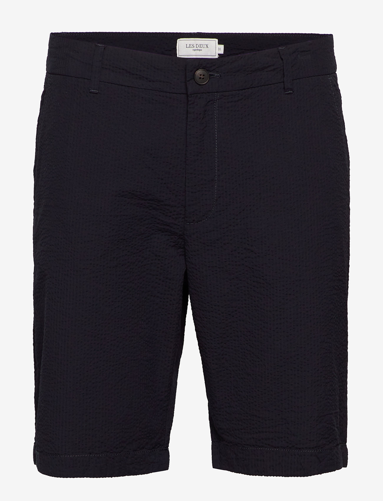 Les Deux - Lyon Seersucker Shorts - dark navy - 0