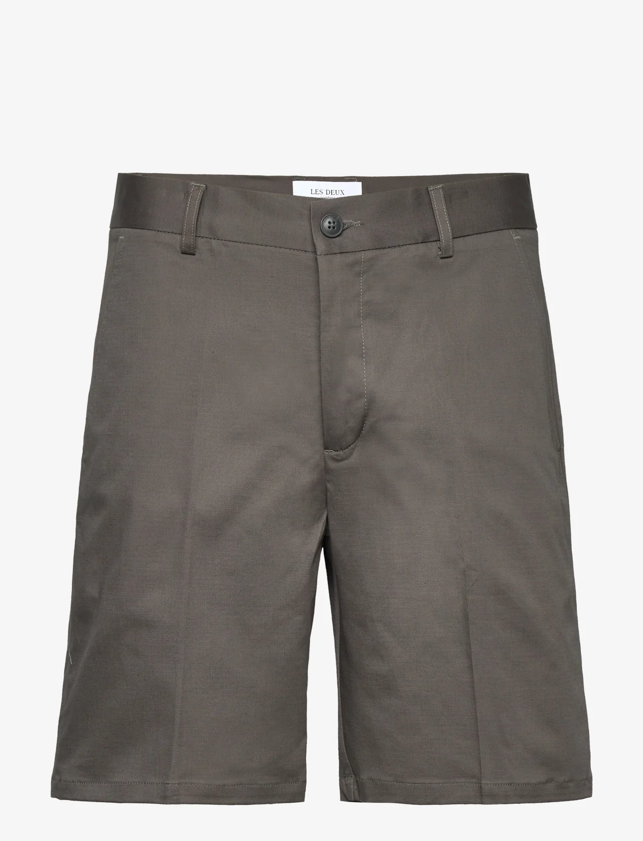 Les Deux - Como Reg Cotton-Linen Shorts - „chino“ stiliaus šortai - raven - 0